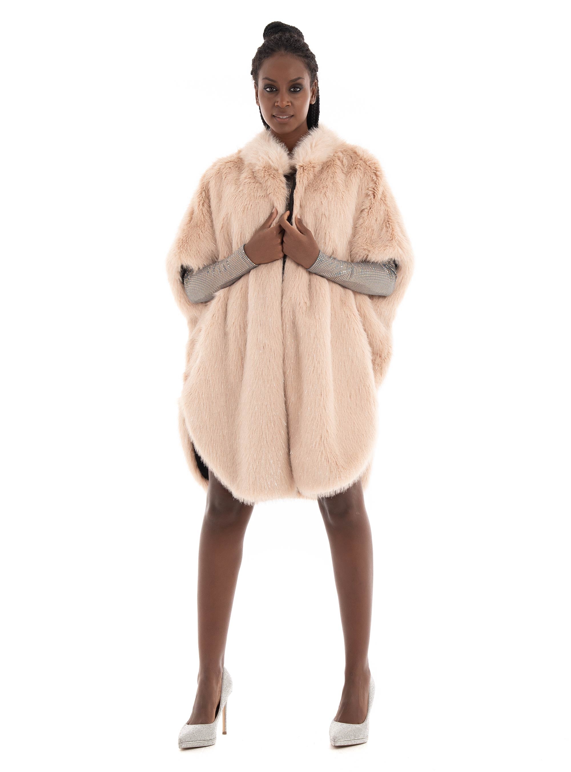 Tavus Faux Fur Vest - Light Pink