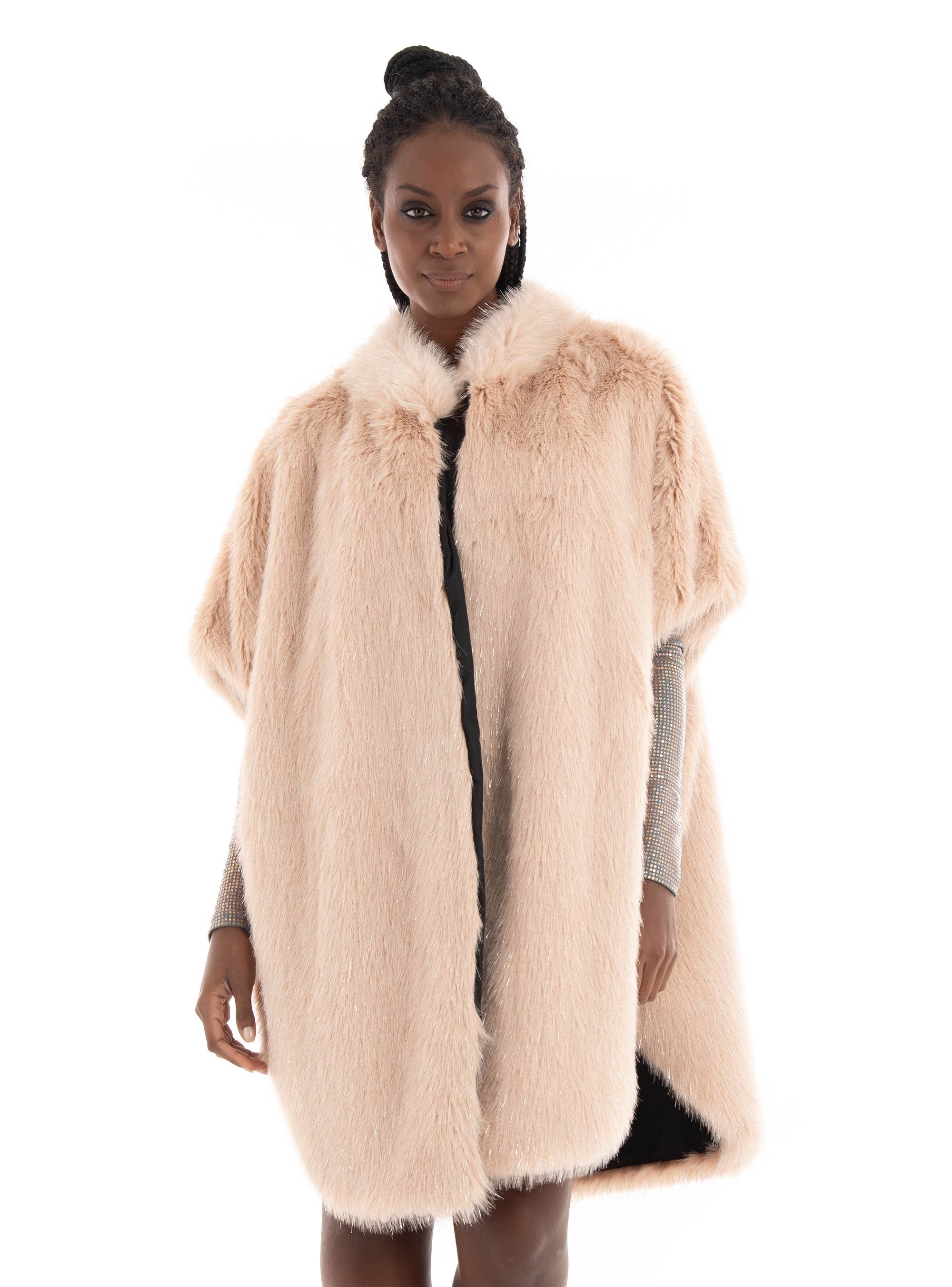 Tavus Faux Fur Vest - Light Pink