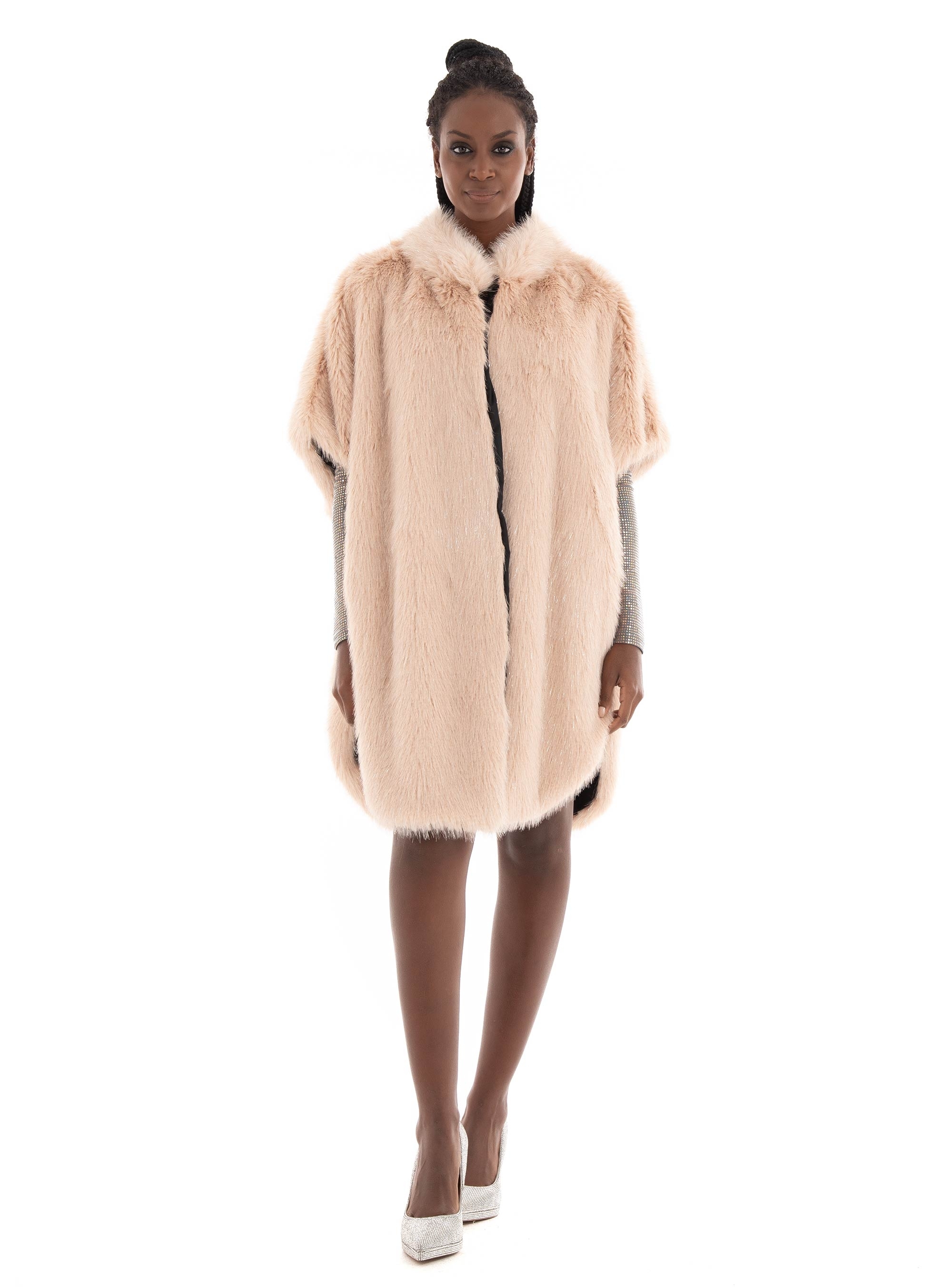 Tavus Faux Fur Vest - Light Pink
