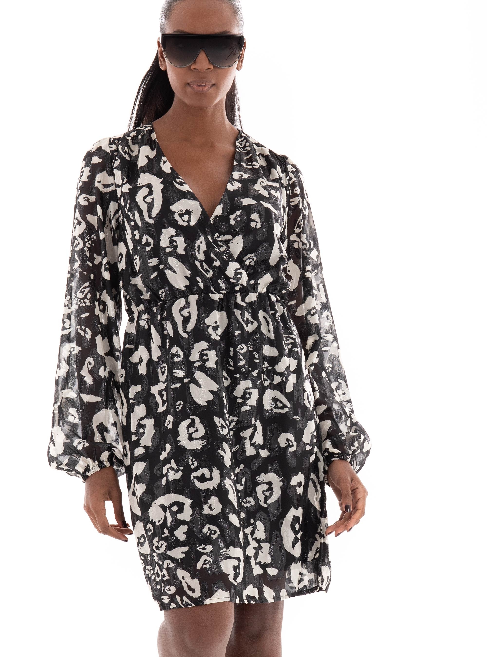 Only Eleanor Wrap Dress - Animal Print
