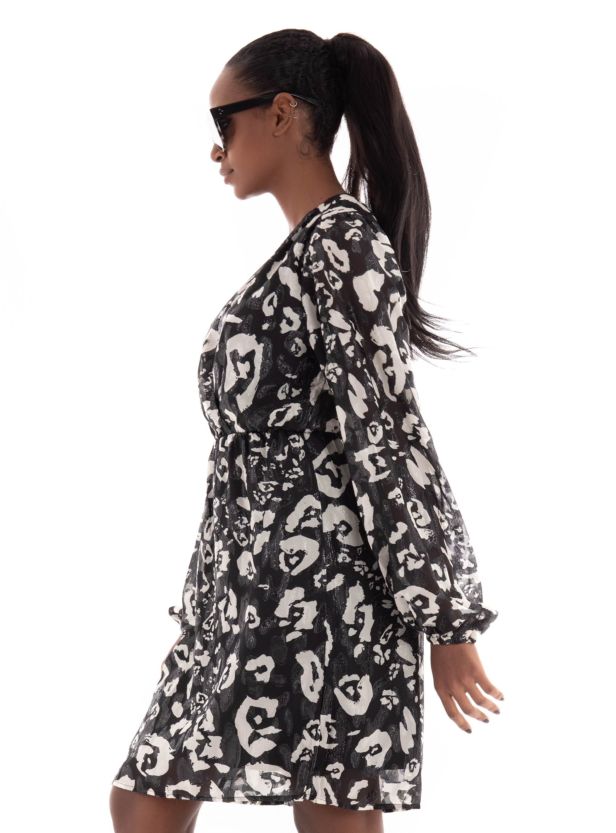 Only Eleanor Wrap Dress - Animal Print