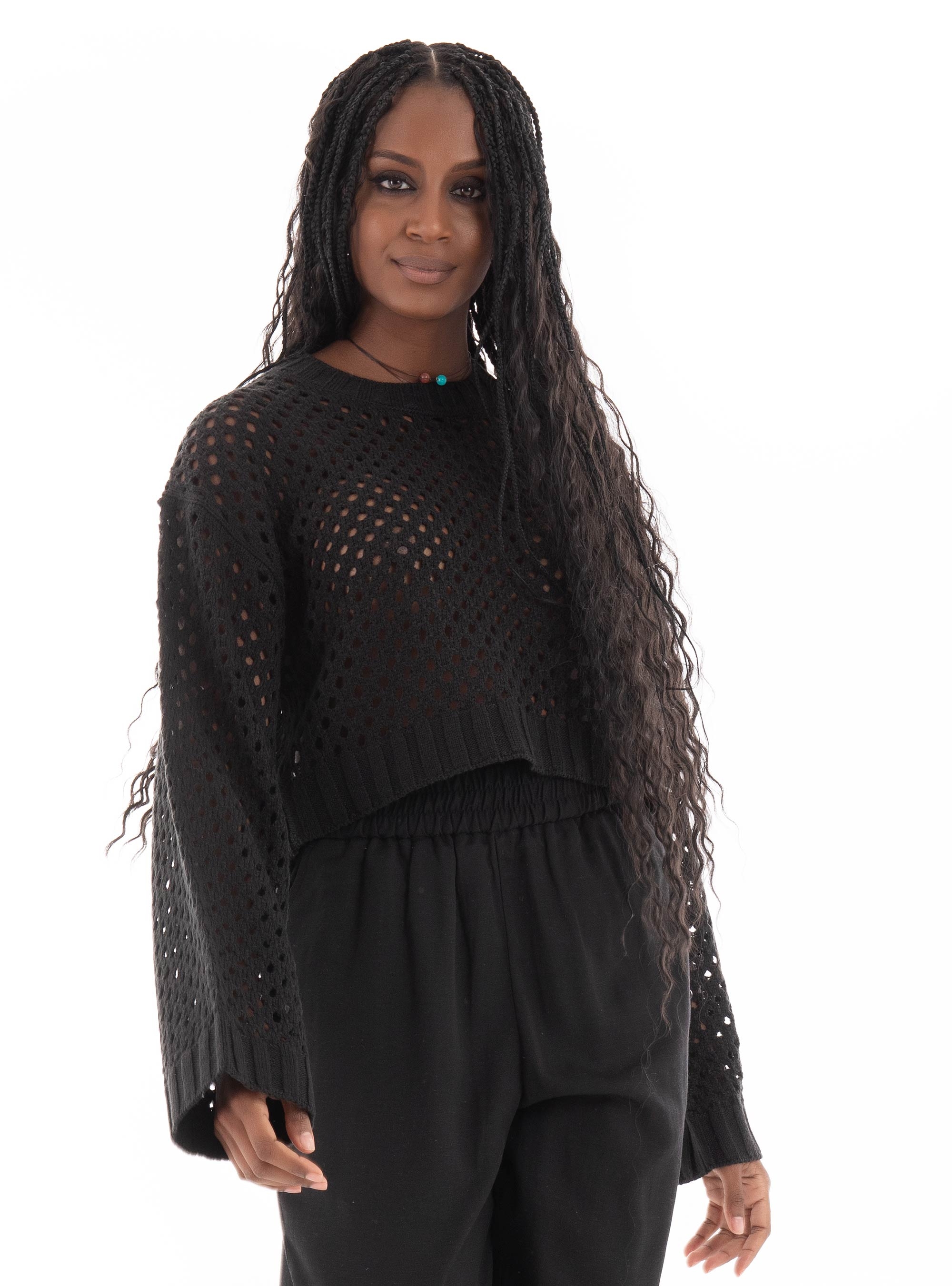 Only Smilla Short Pullover - Black