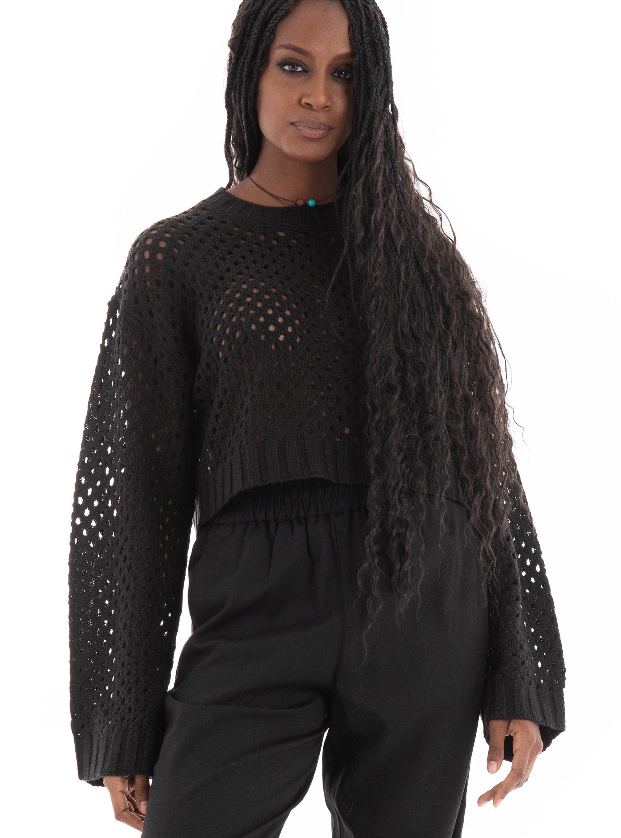 Only Smilla Short Pullover - Black