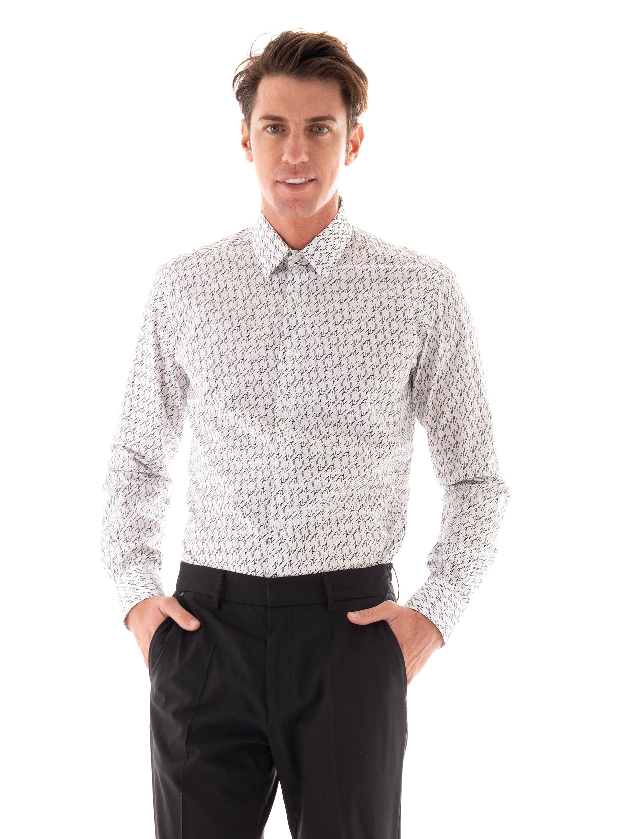 Karl Lagerfeld Modern Fit Shirt - White