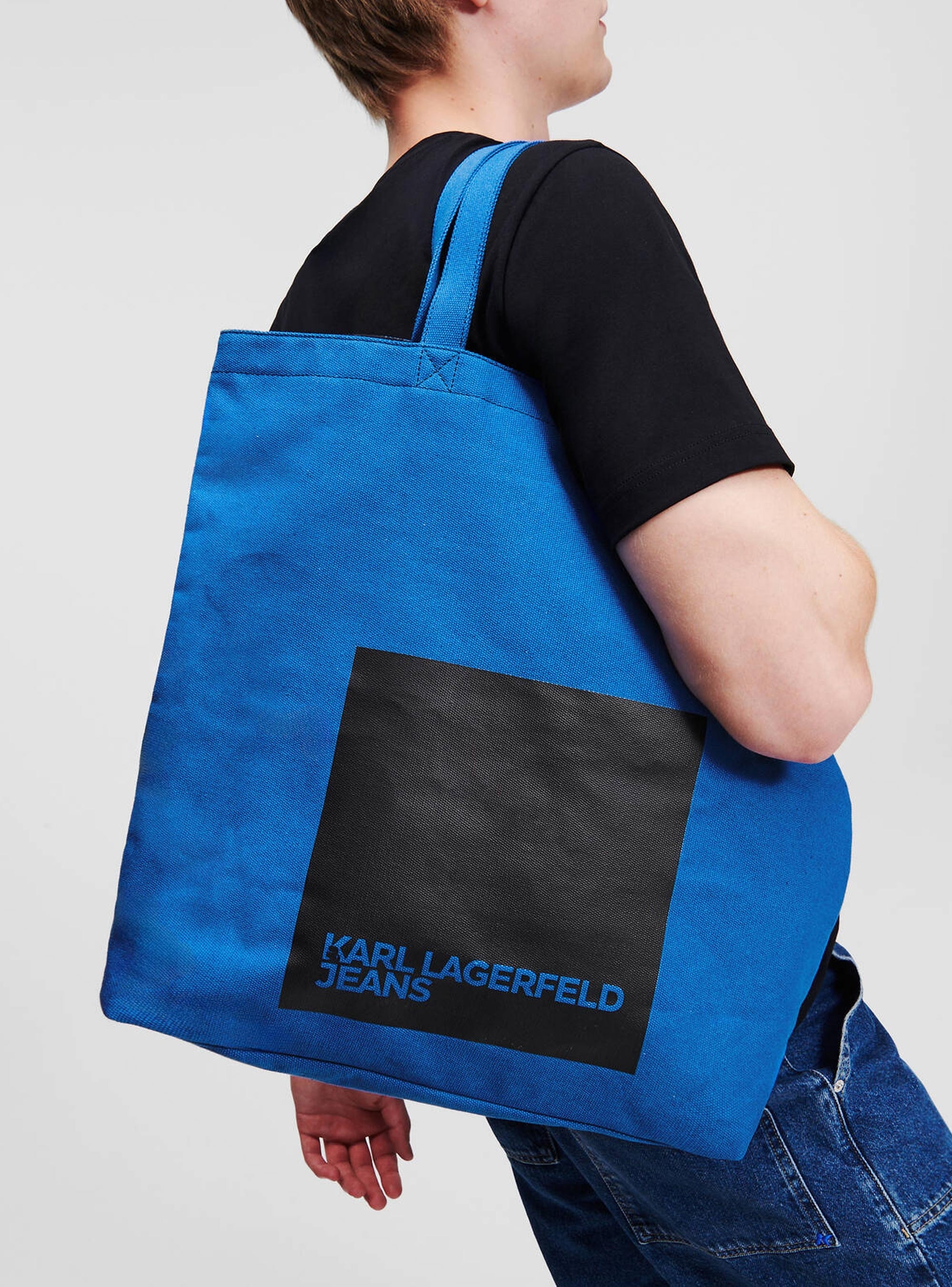 Karl Lagerfeld Jeans Ns Canvas Shopper - Royal Blue