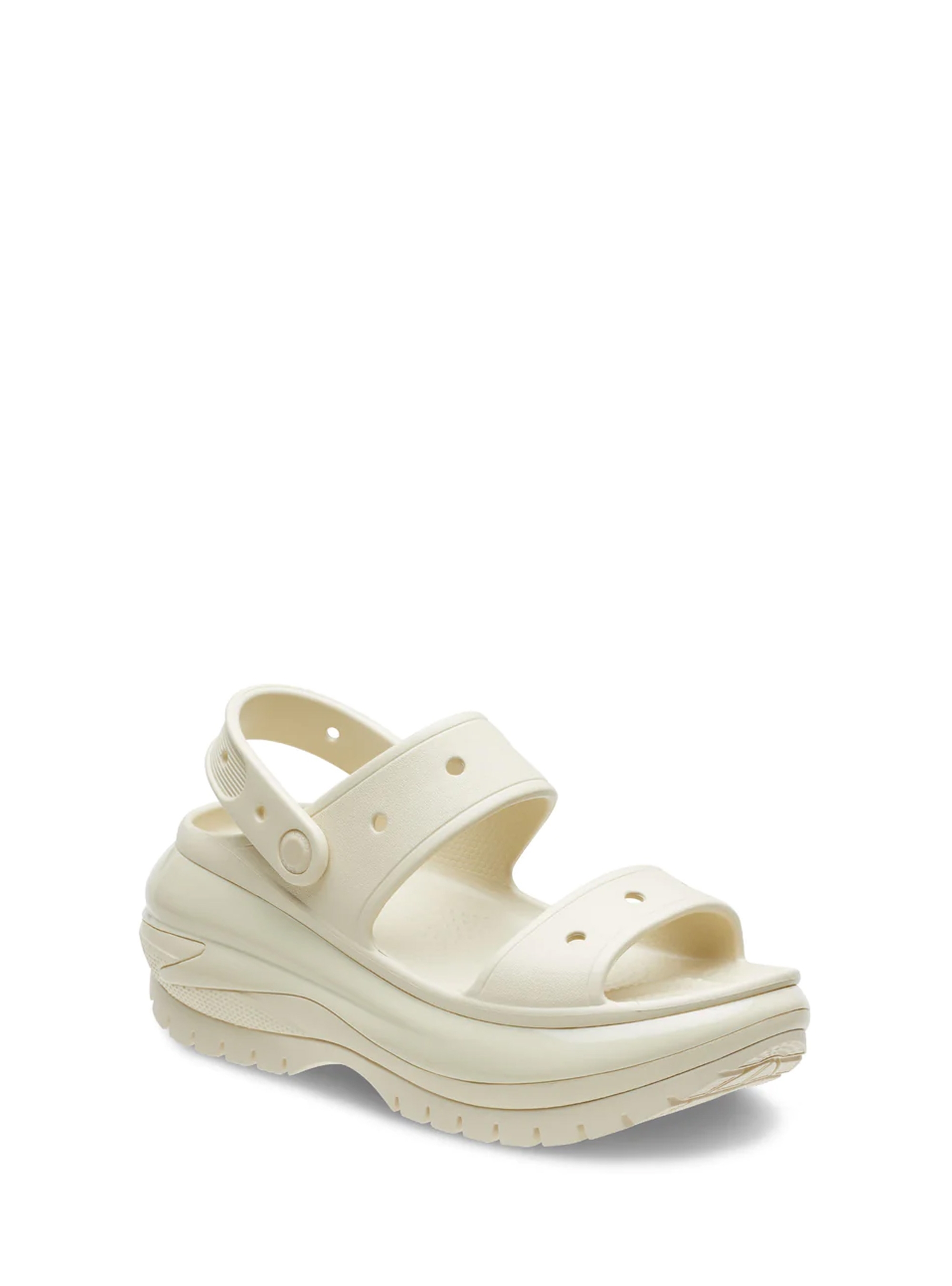Crocs Classic Mega Crush Sandals - Light Beige