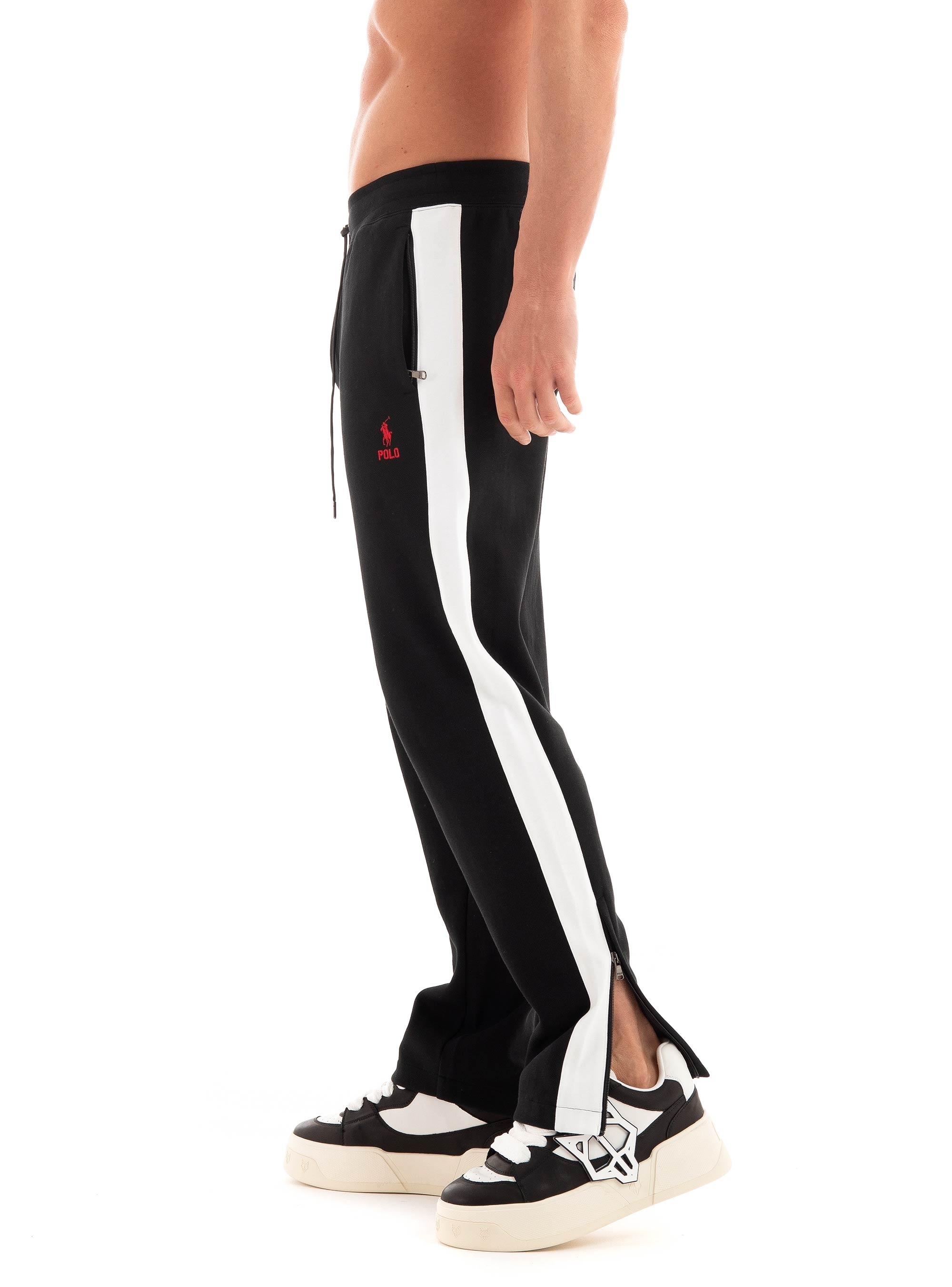 Polo Ralph Lauren Double-Knit Mesh Track Trouser - Black