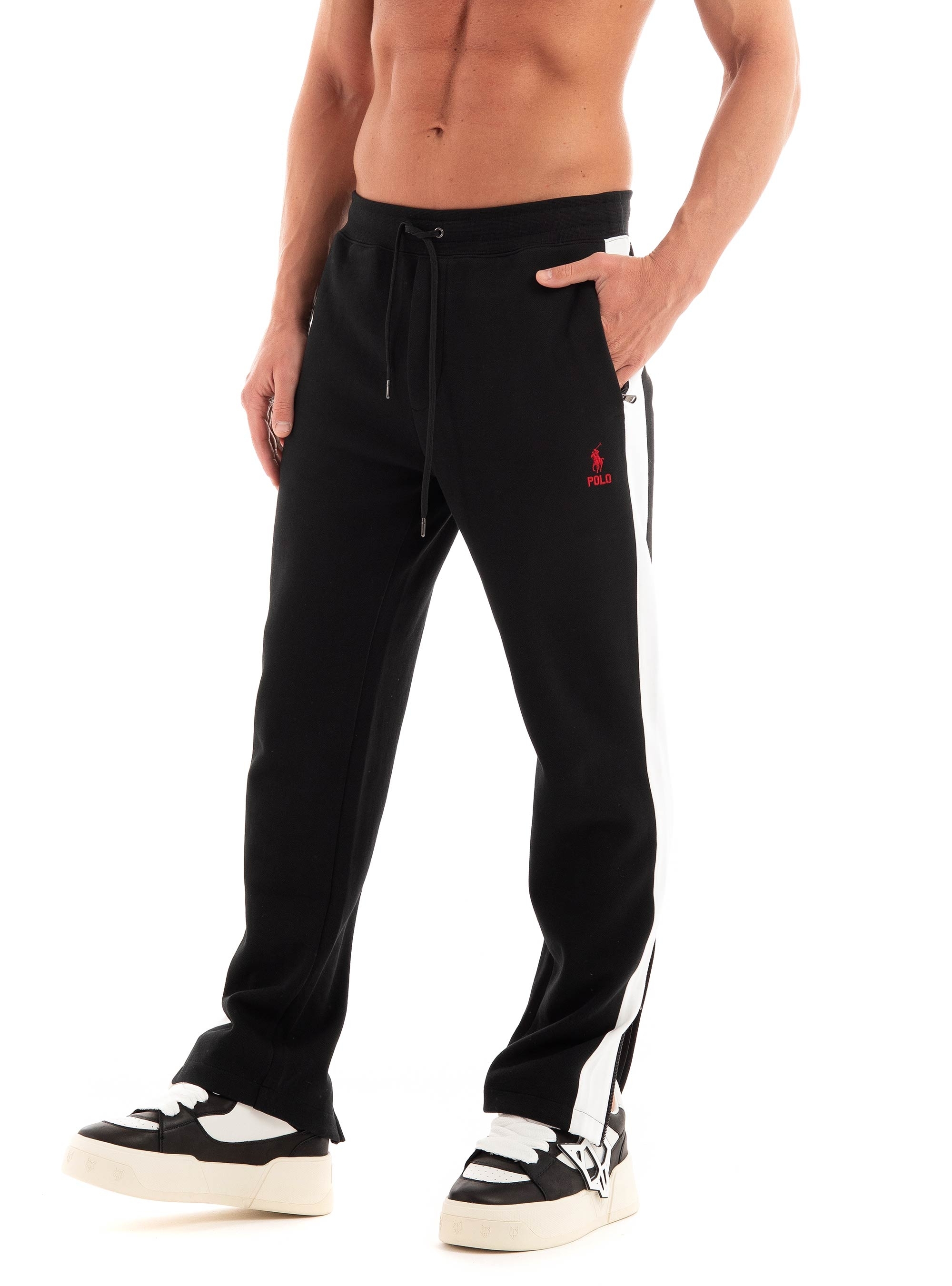 Polo Ralph Lauren Double-Knit Mesh Track Trouser - Black