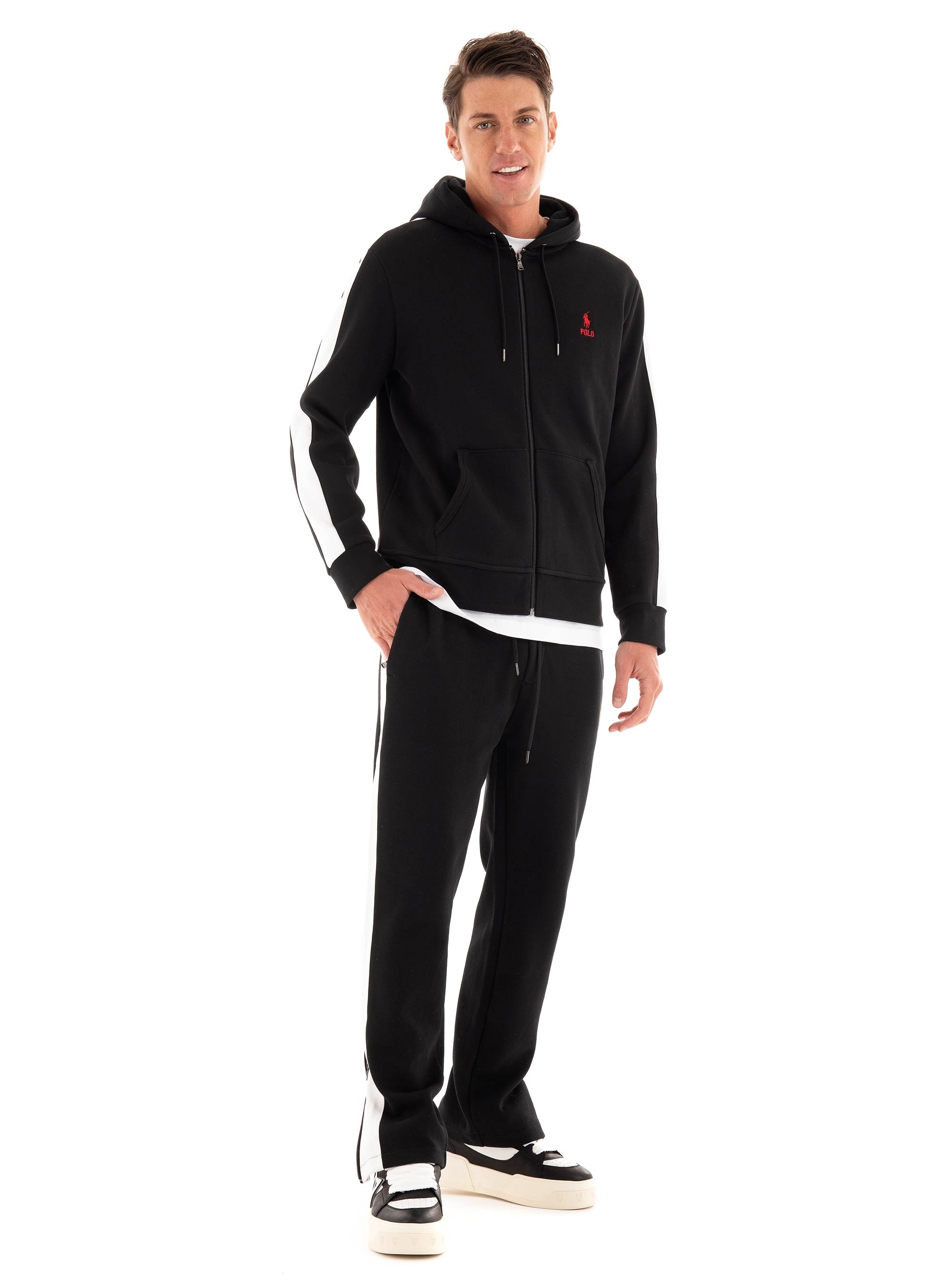 Polo Ralph Lauren Double-Knit Mesh Track Trouser - Black