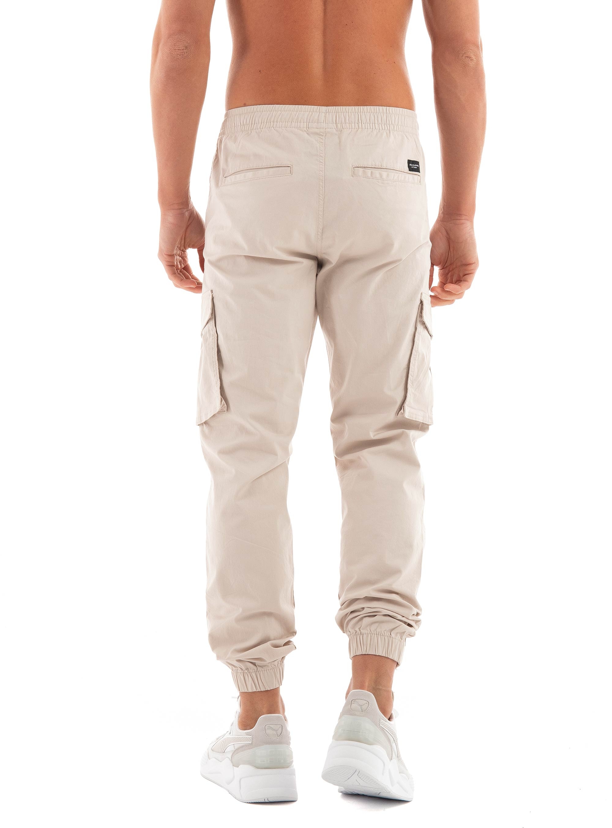 Jack & Jones Kane Noah Cuffed Cargo Pants - Light Beige