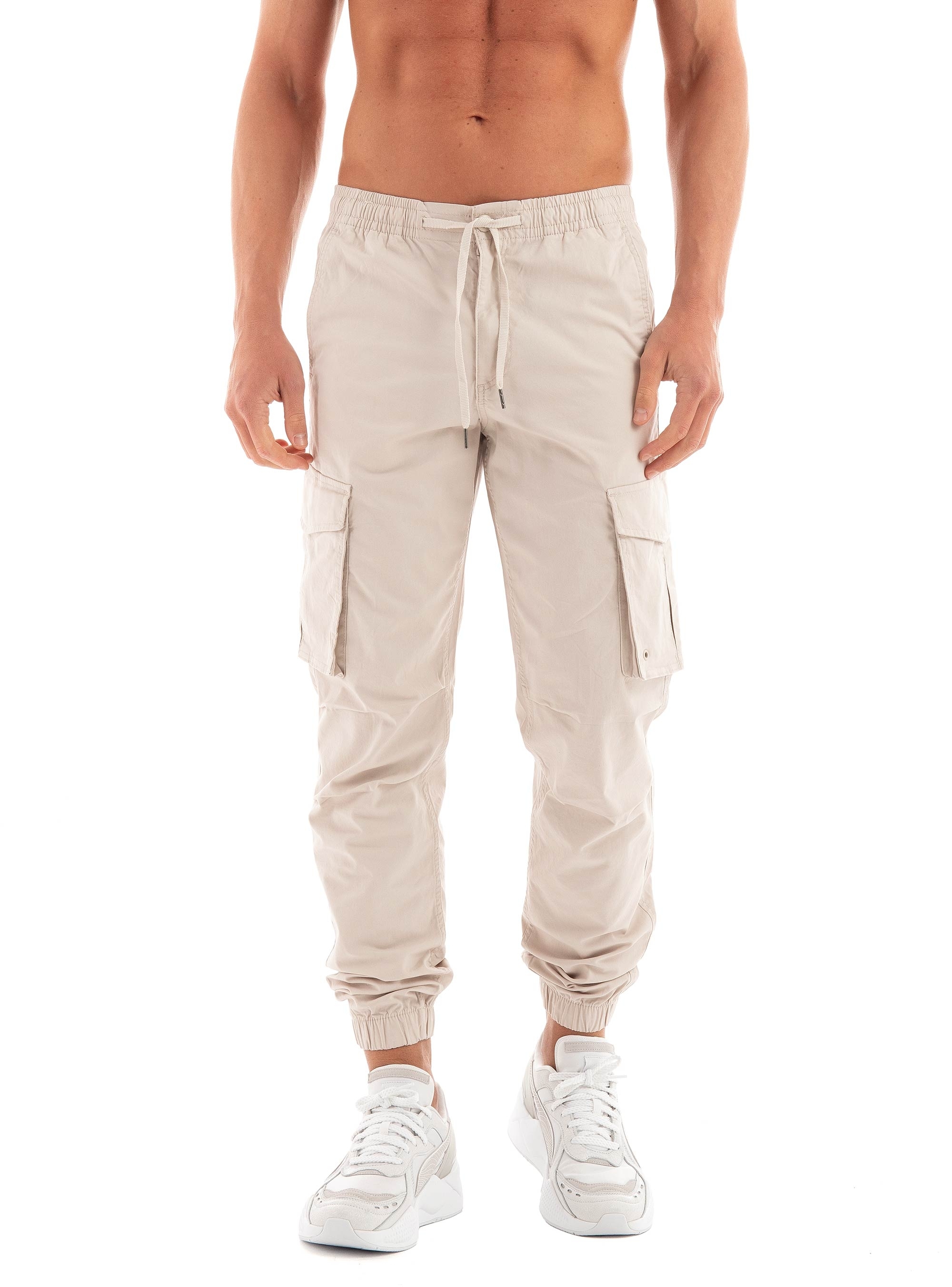 Jack & Jones Kane Noah Cuffed Cargo Pants - Light Beige