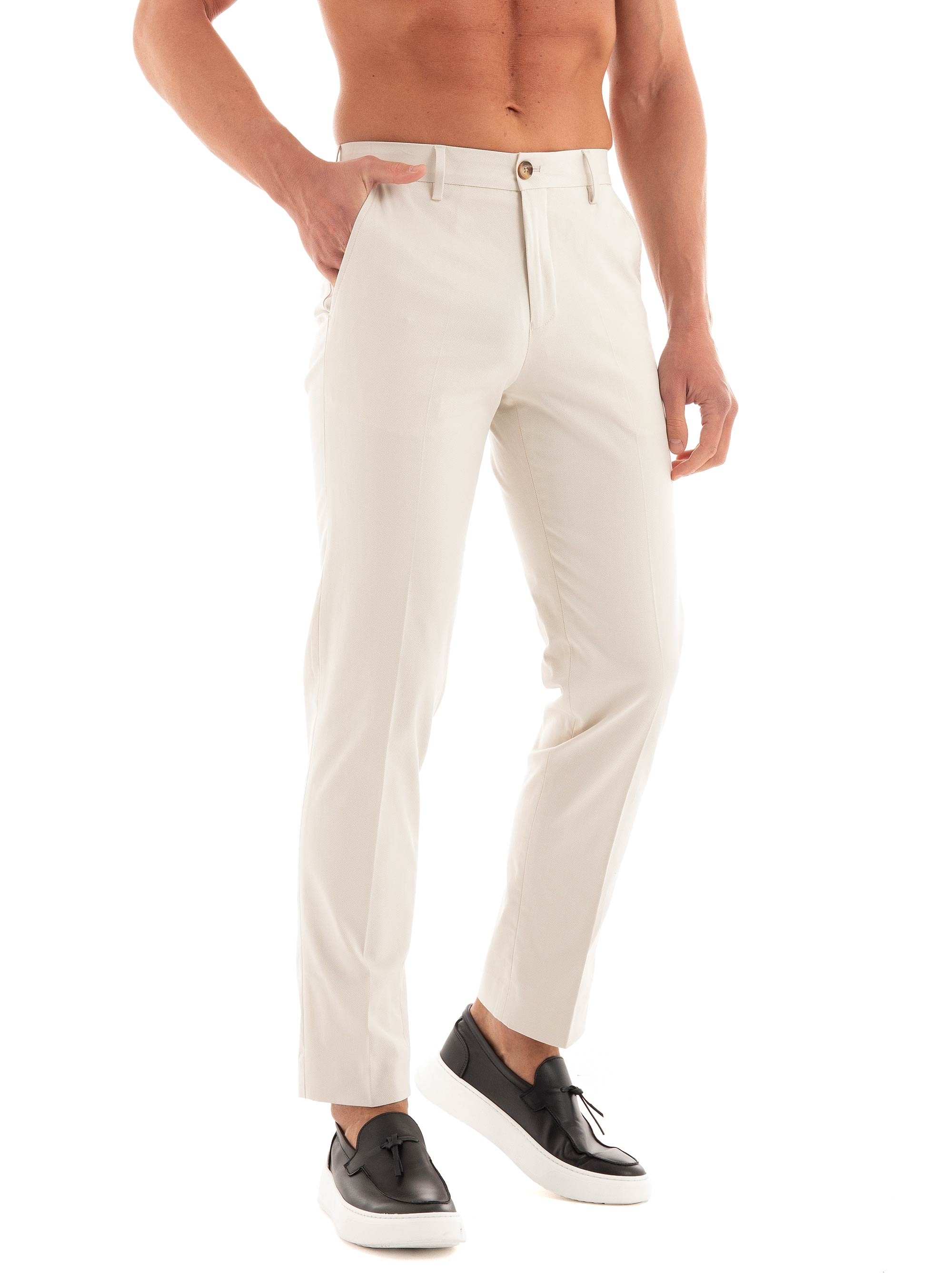 Selected 196-Straight Gibson Chino Pants - Beige