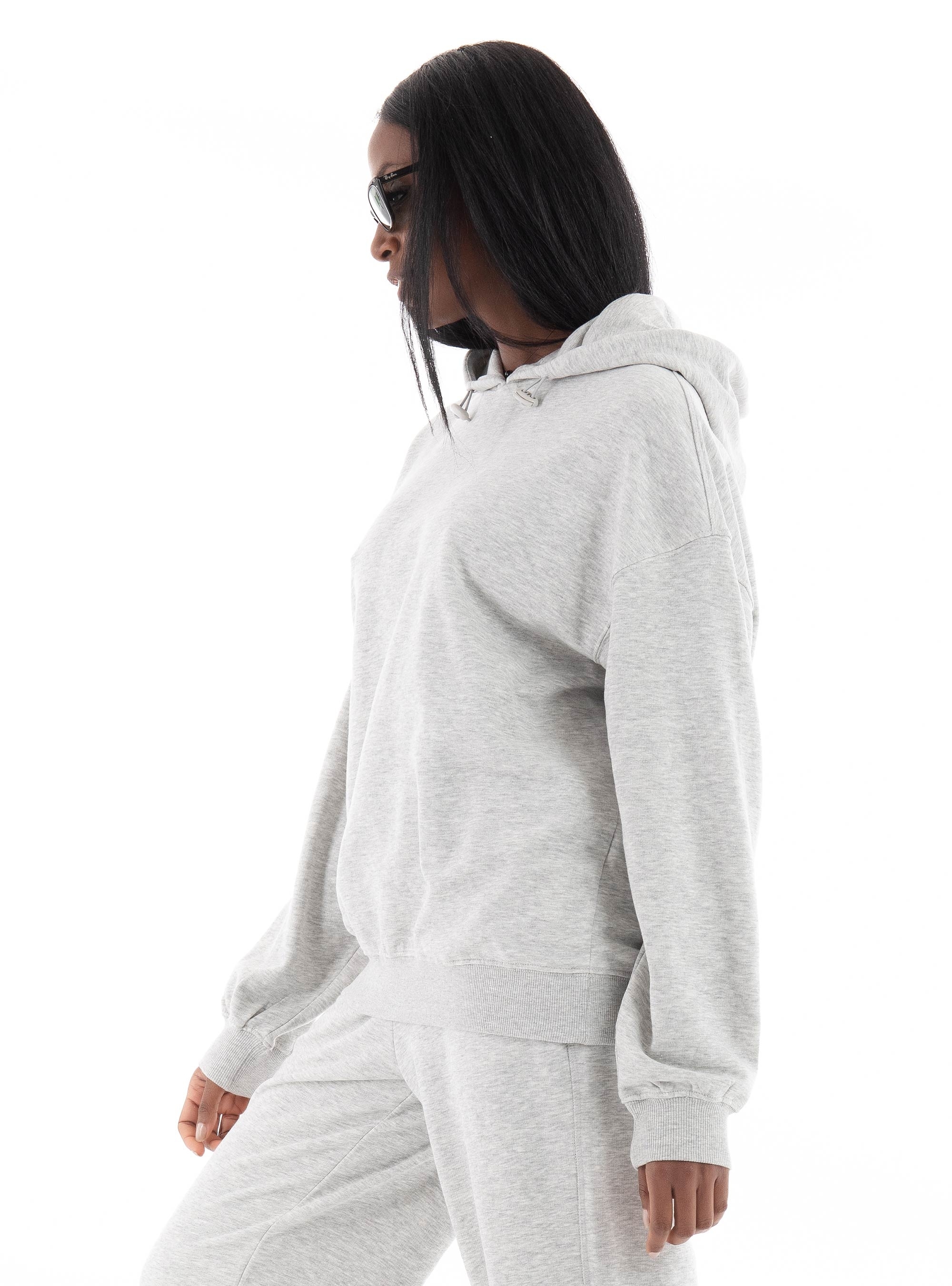 Only Bella Sweat Hoodie - Light Grey Melange