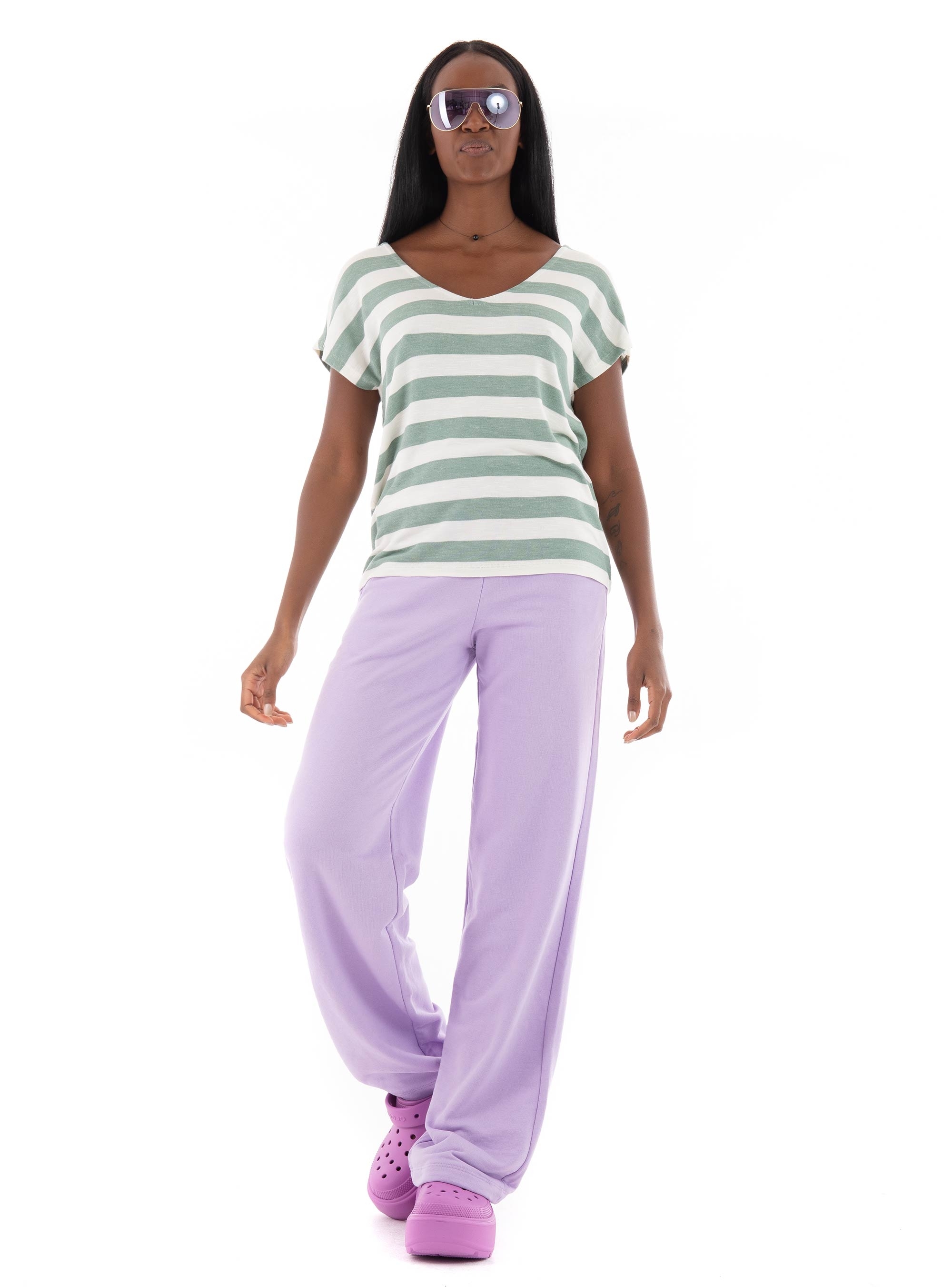 JJXX Alfa Wide High Waist Every Sweat Pants - Lilac