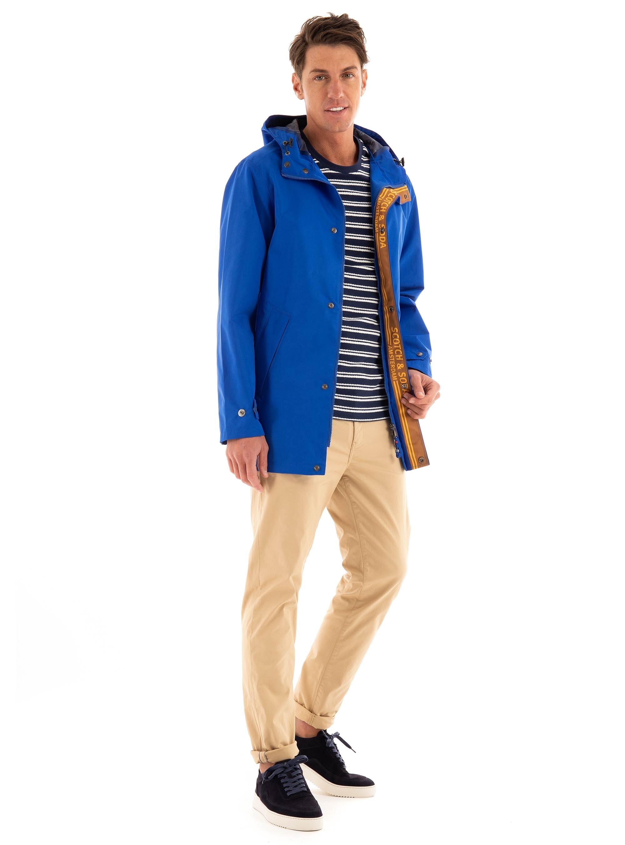 Scotch & Soda Stuart Stretch Twill Chino Pants - Beige