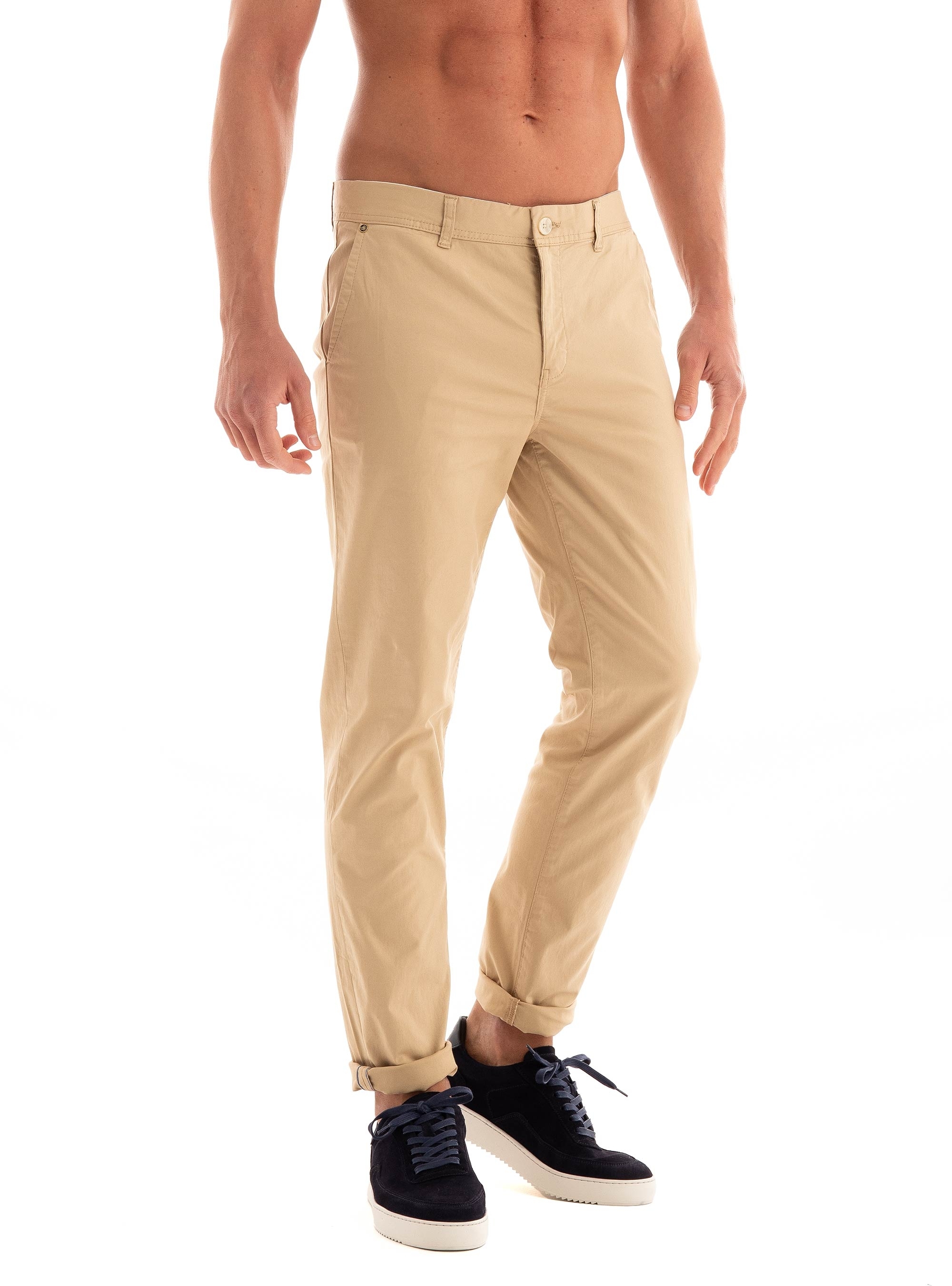 Scotch & Soda Stuart Stretch Twill Chino Pants - Beige