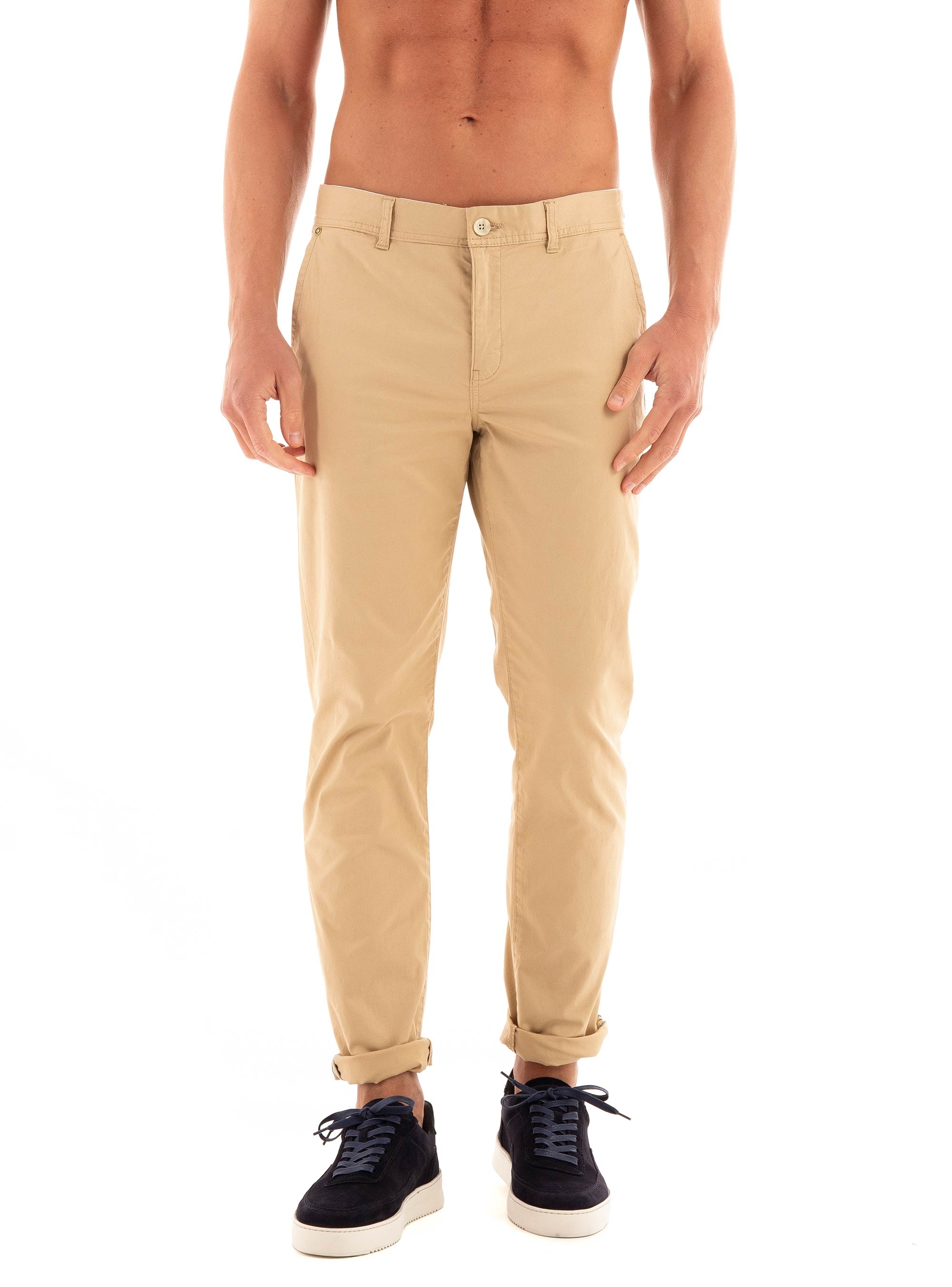 Scotch & Soda Stuart Stretch Twill Chino Pants - Beige