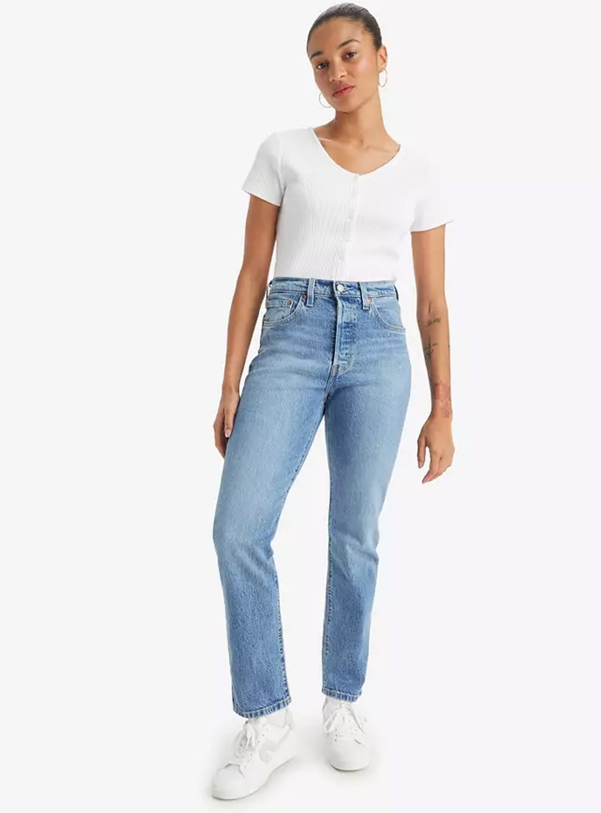 Levi's 501® Original High Waist Jeans - Medium Aged Denim