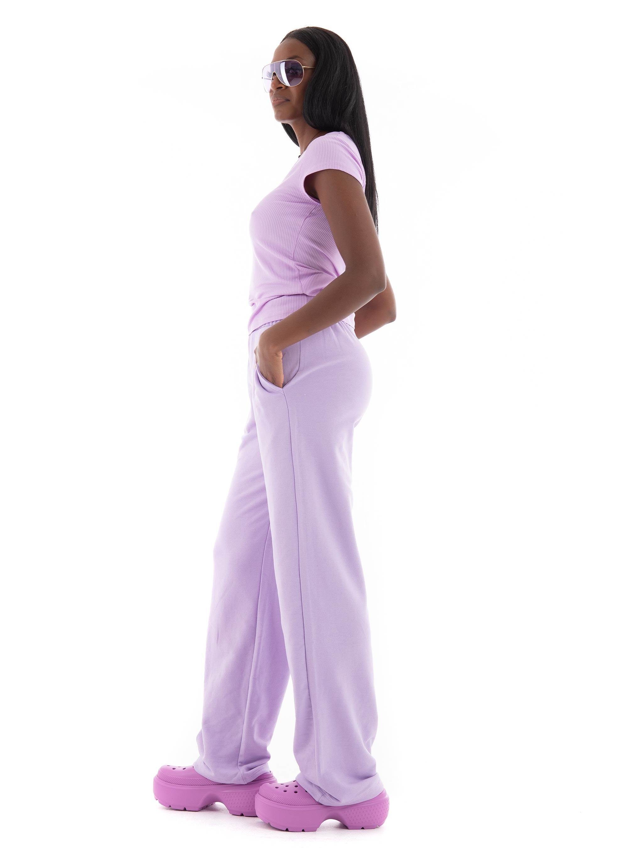 JJXX Hayden V-Neck Tee - Lilac