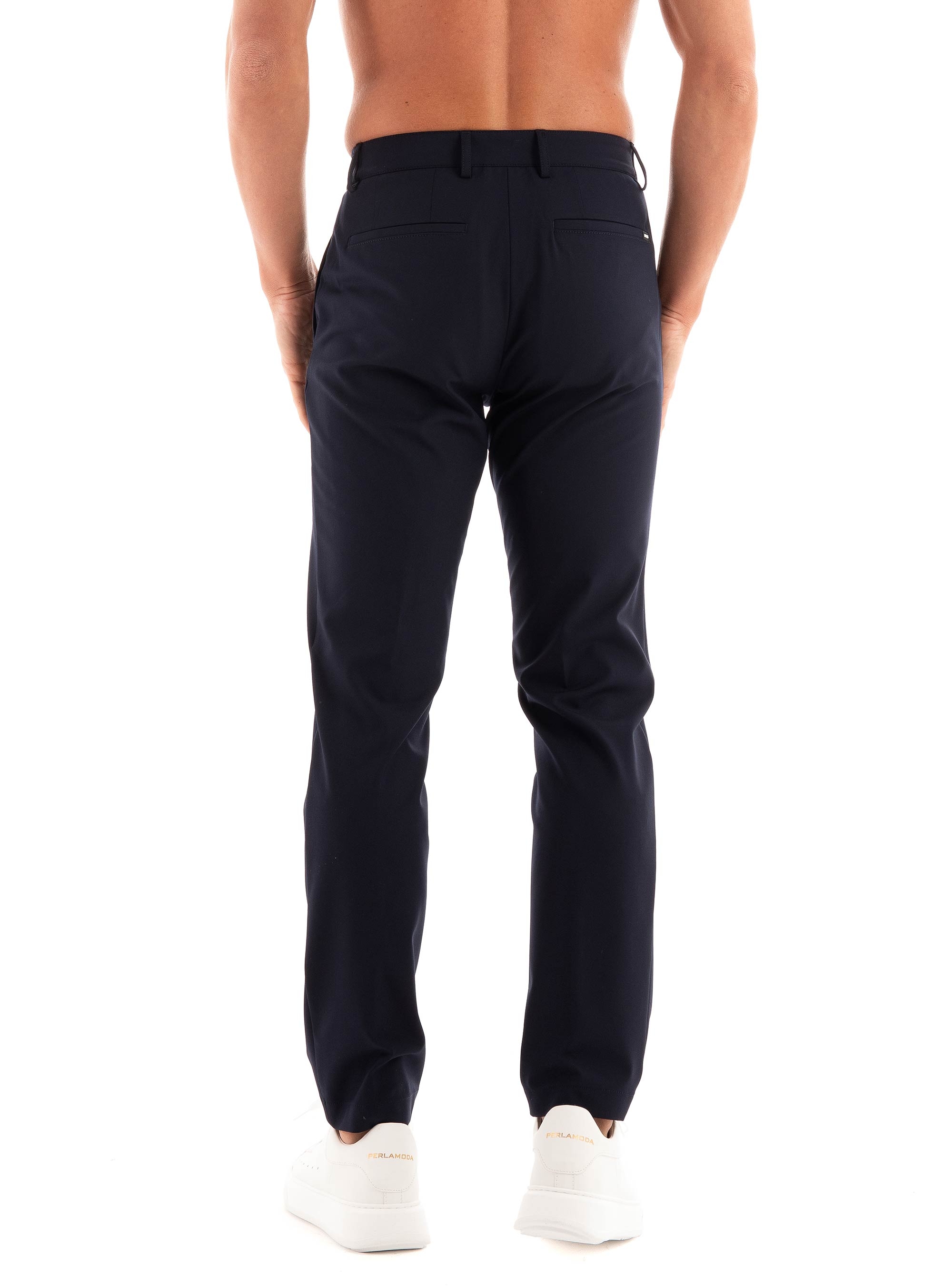 BOSS Slim Fit Pants P-Genius-233F - Dark Blue