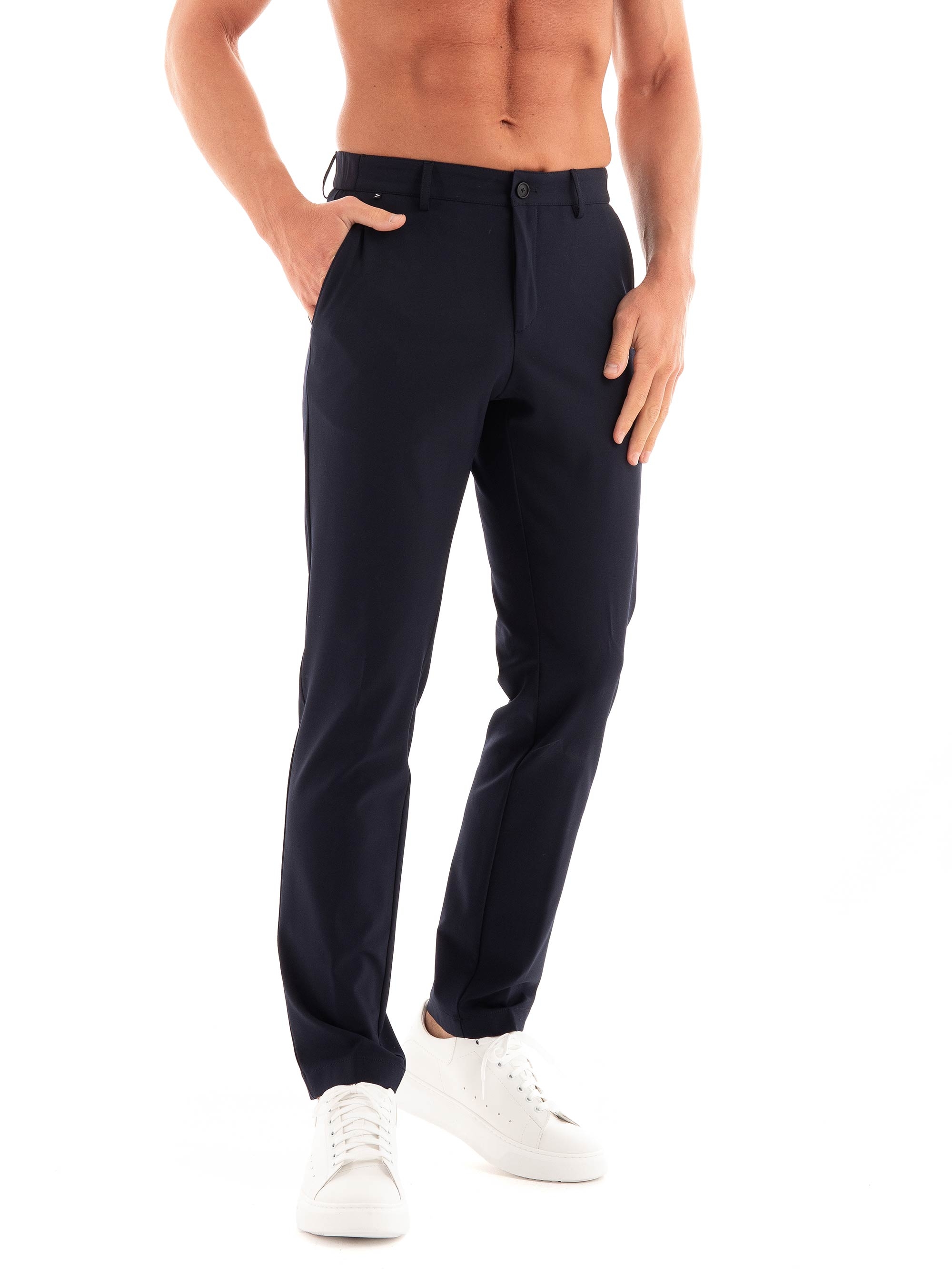 BOSS Slim Fit Pants P-Genius-233F - Dark Blue