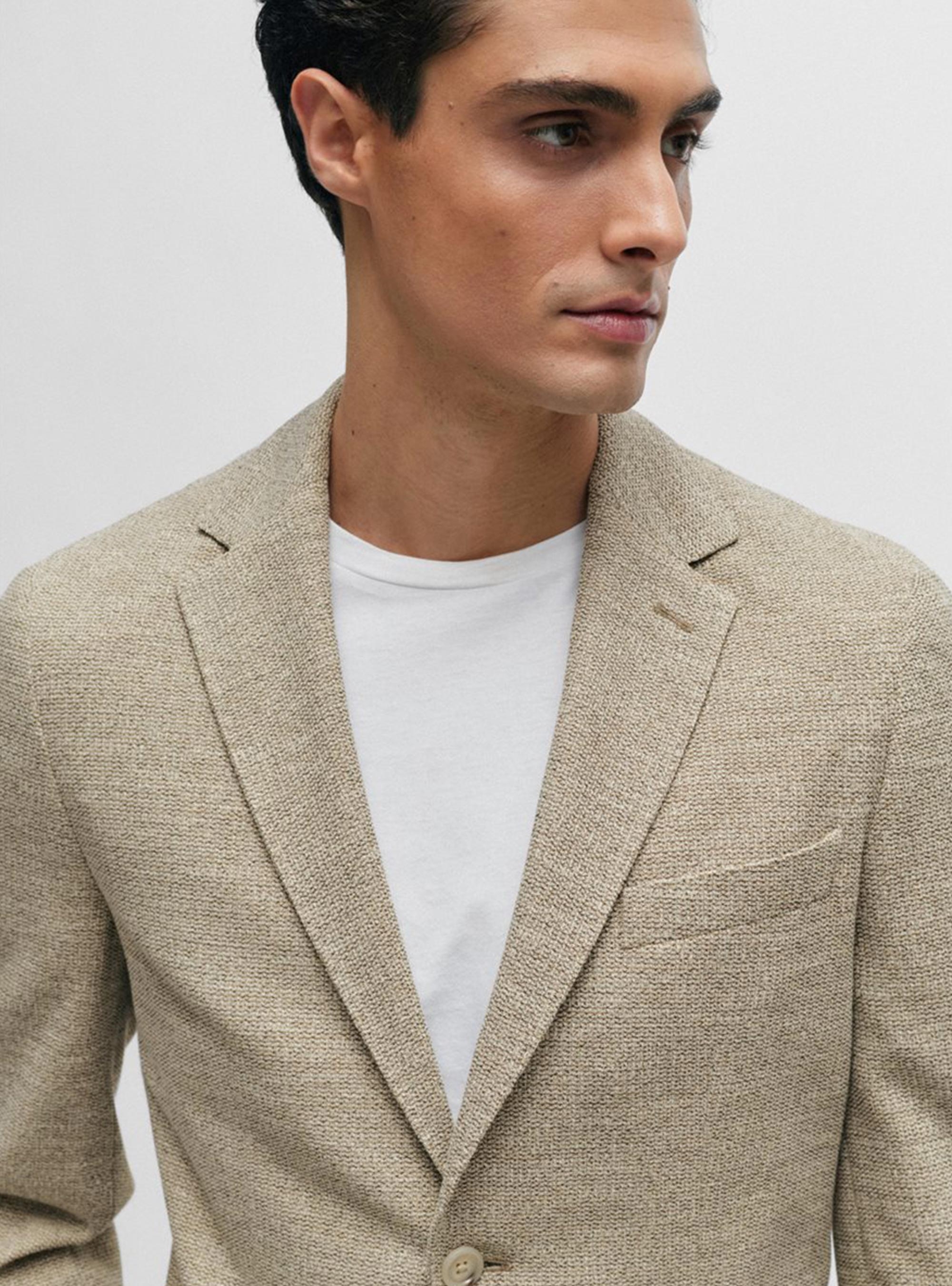 BOSS Regural Fit Blazer C-Jaye-J-241 - Light Beige