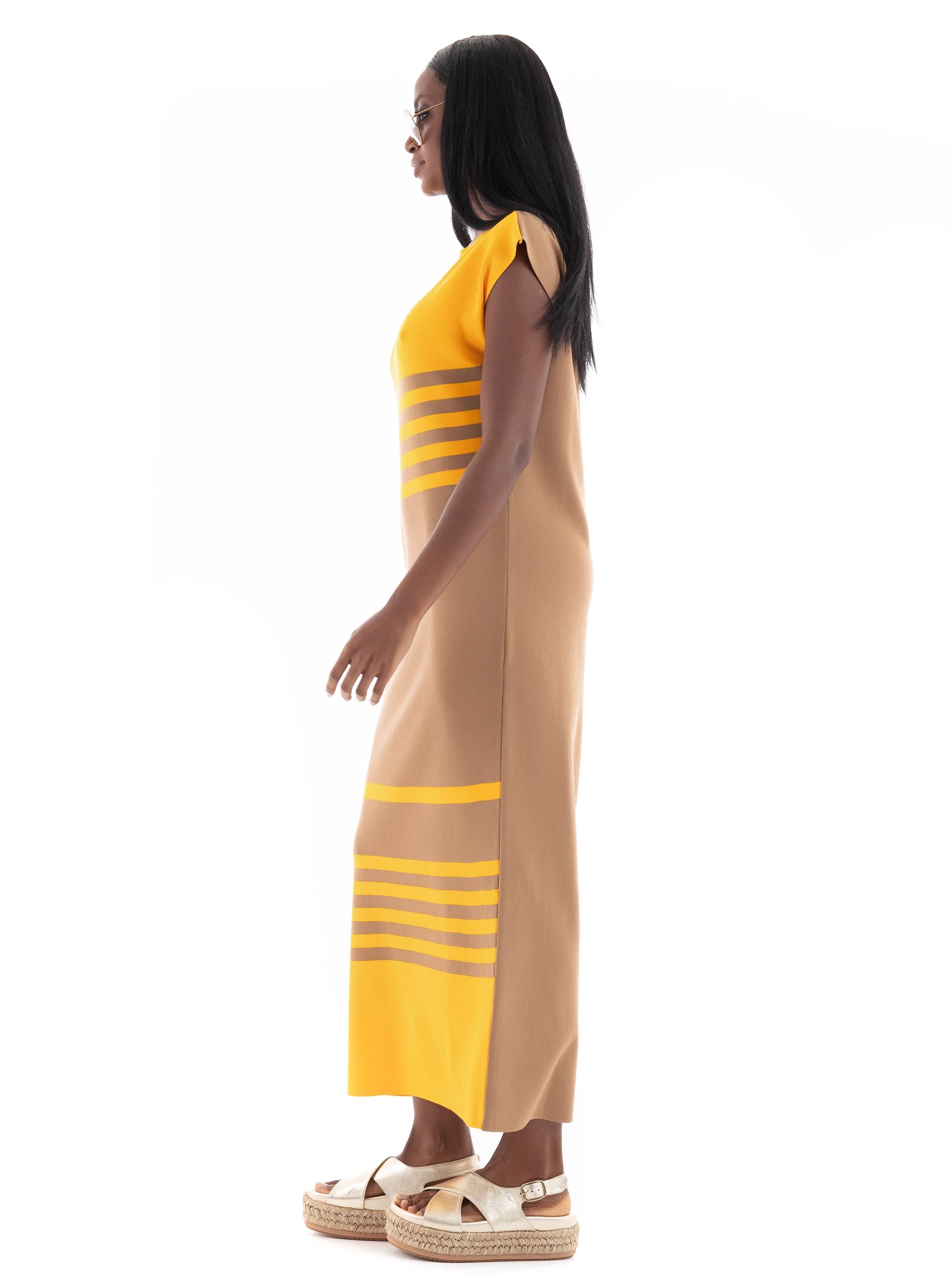 Ioanna Kourbela 'Entropy'' Maxi Dress - Orange