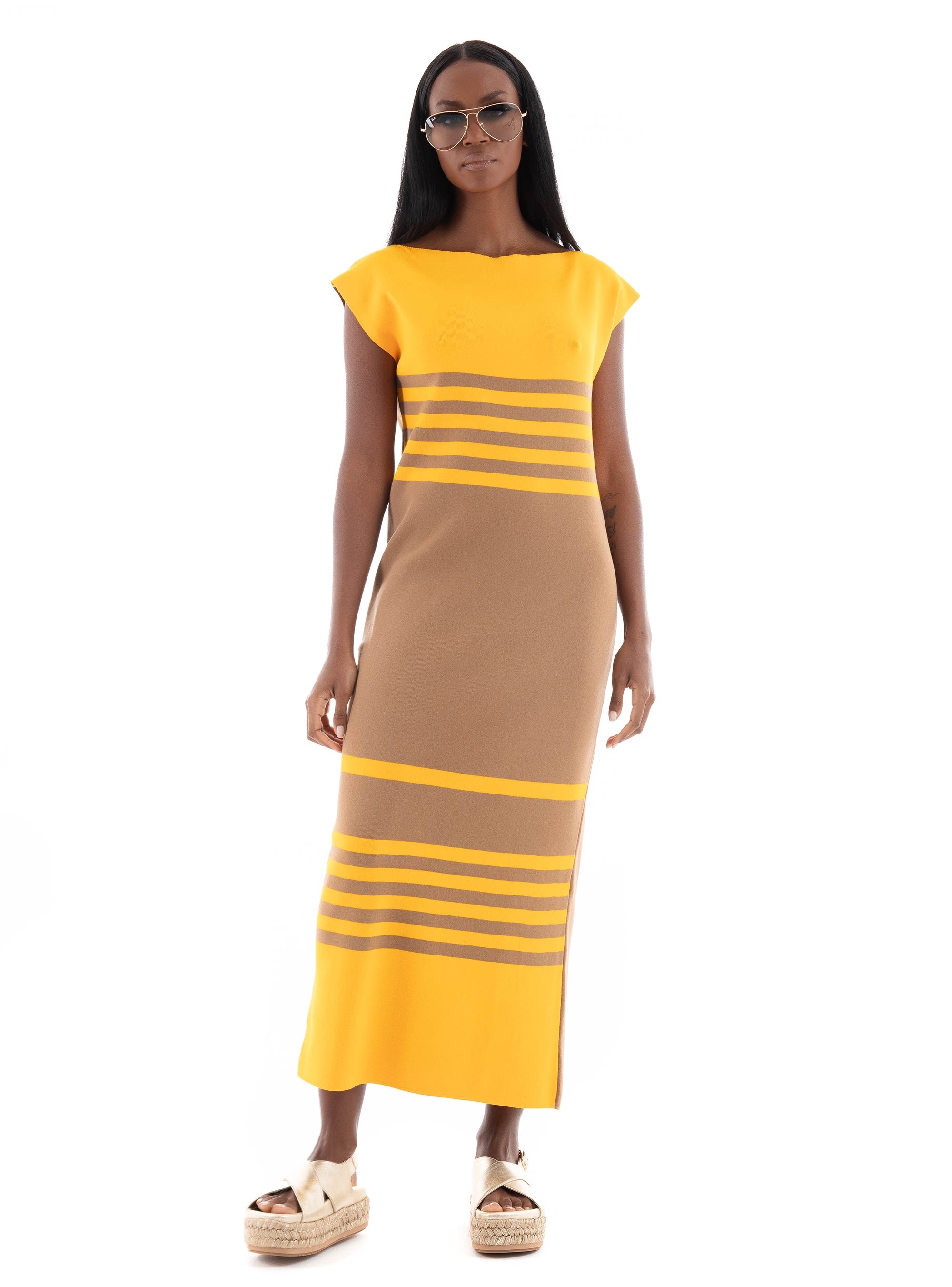 Ioanna Kourbela 'Entropy'' Maxi Dress - Orange