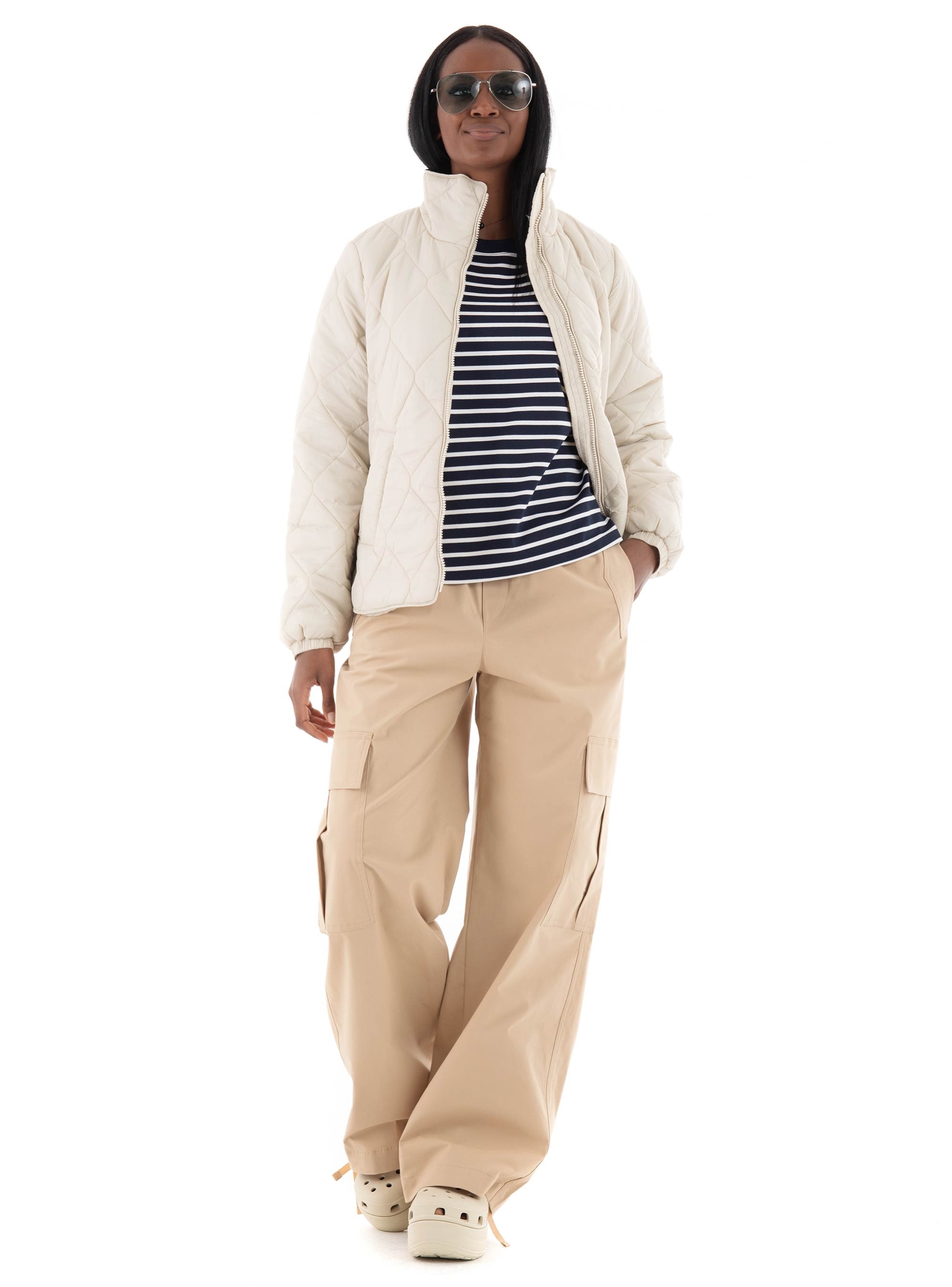 JJXX Yoko Cosy Cargo Pants - Dark Beige