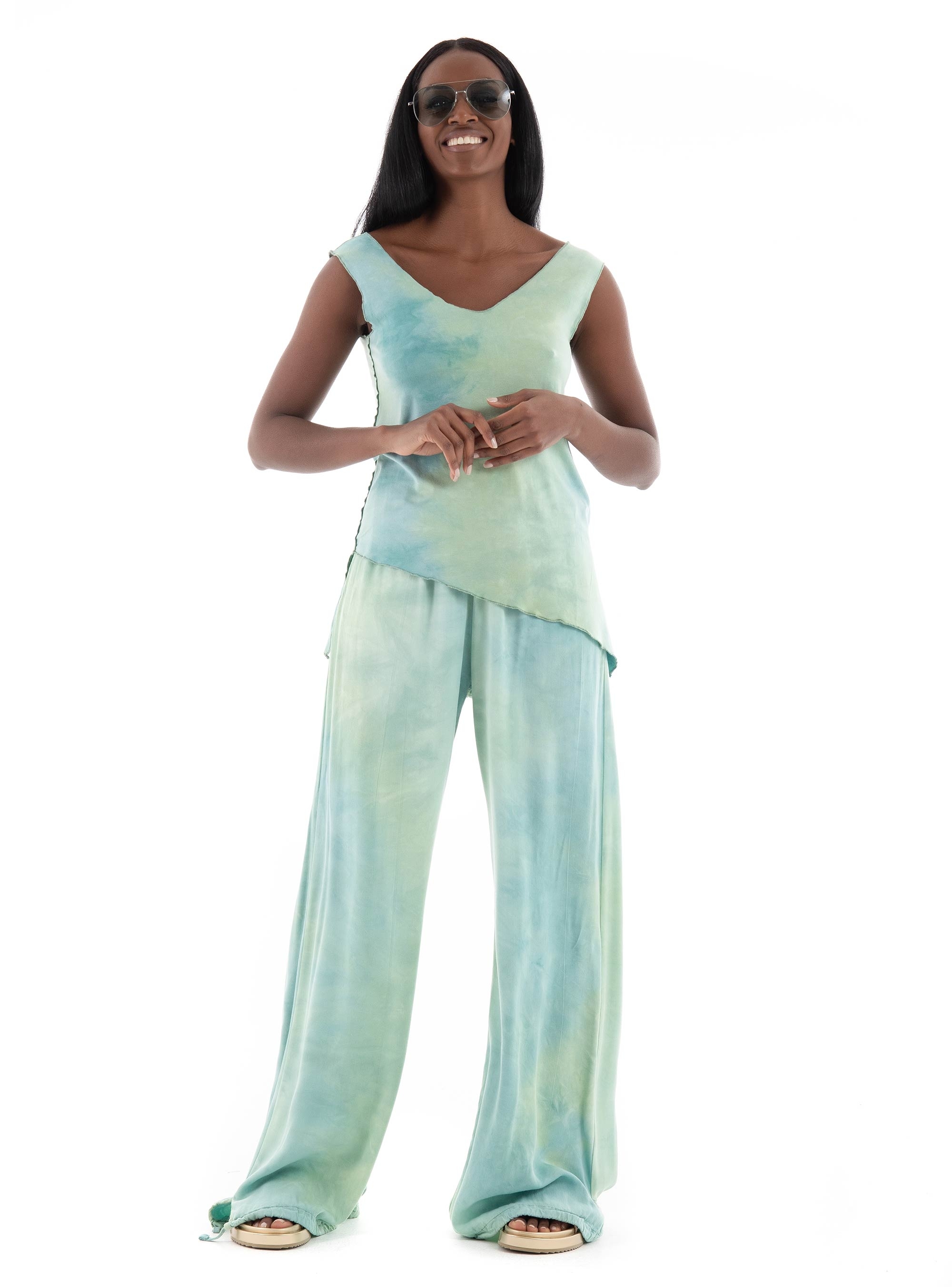 Deha Asymmetric Top - Aquamarine