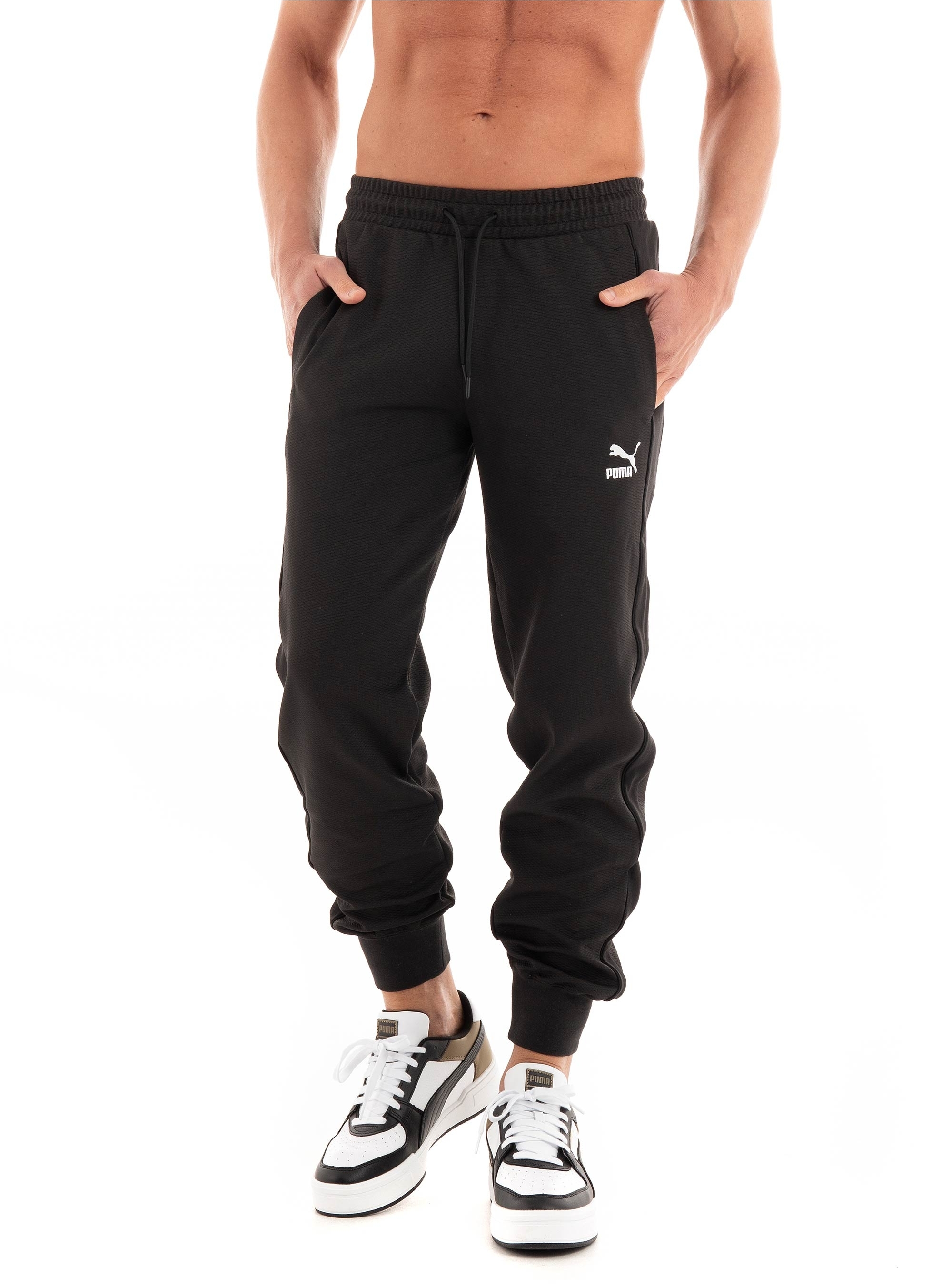 Puma T7 Track Pants DK - Black