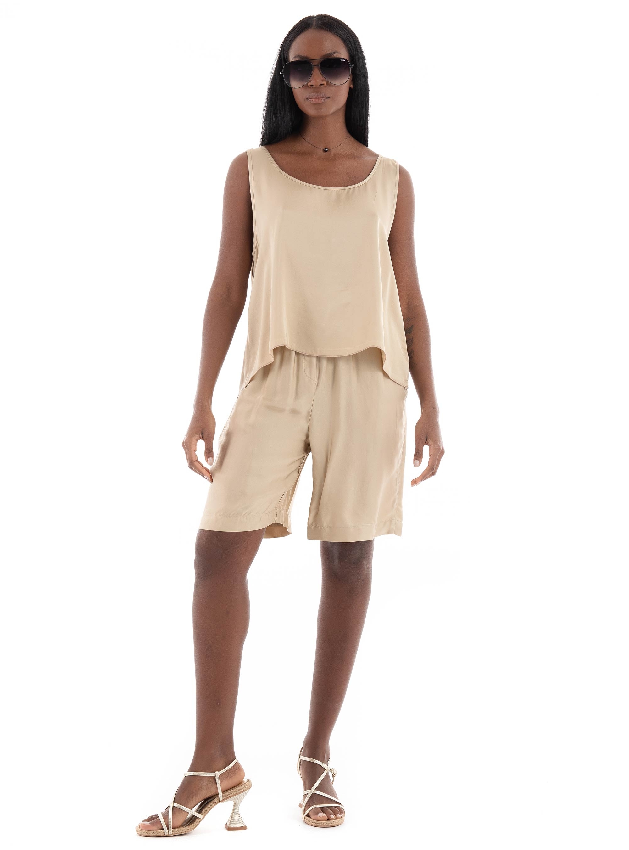 Collectiva Noir Meloria Shorts - Beige