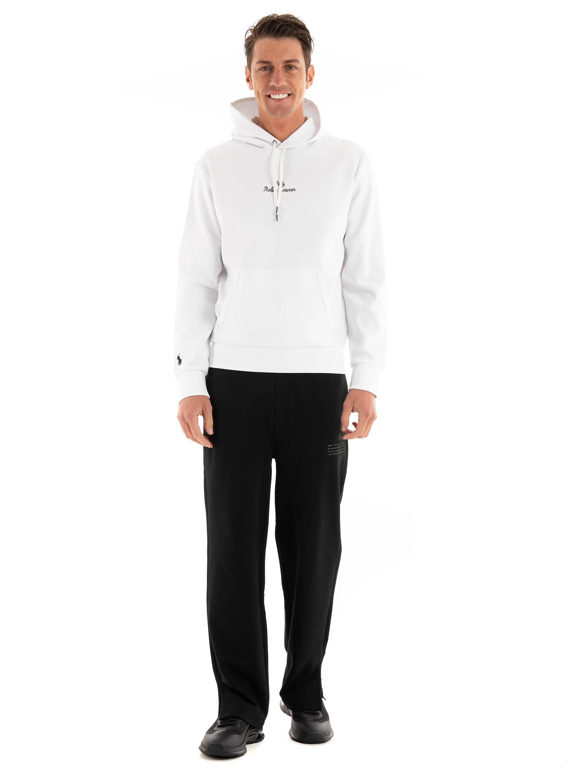 HUGO Relaxed Fit Sweat Pants  Didal - Black