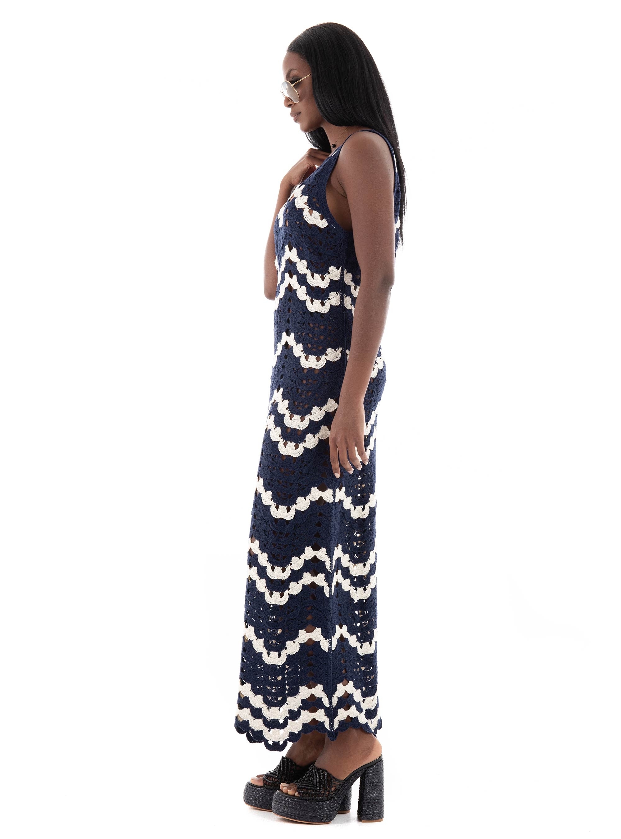 Vero Moda Venus 7/8 Dress - Navy