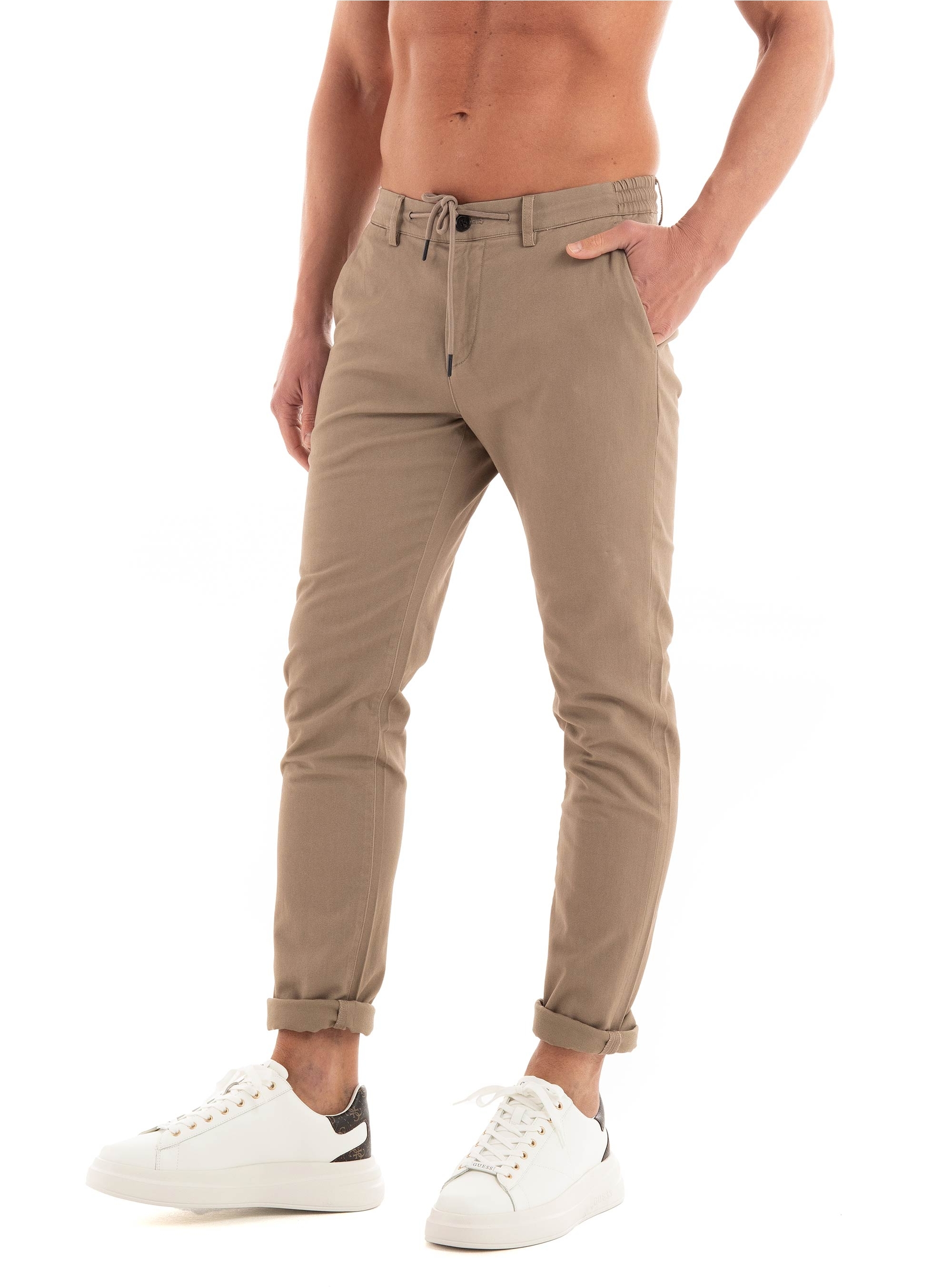 Dstrezzed Lancaster Twill Tapered Pants - Light Brown