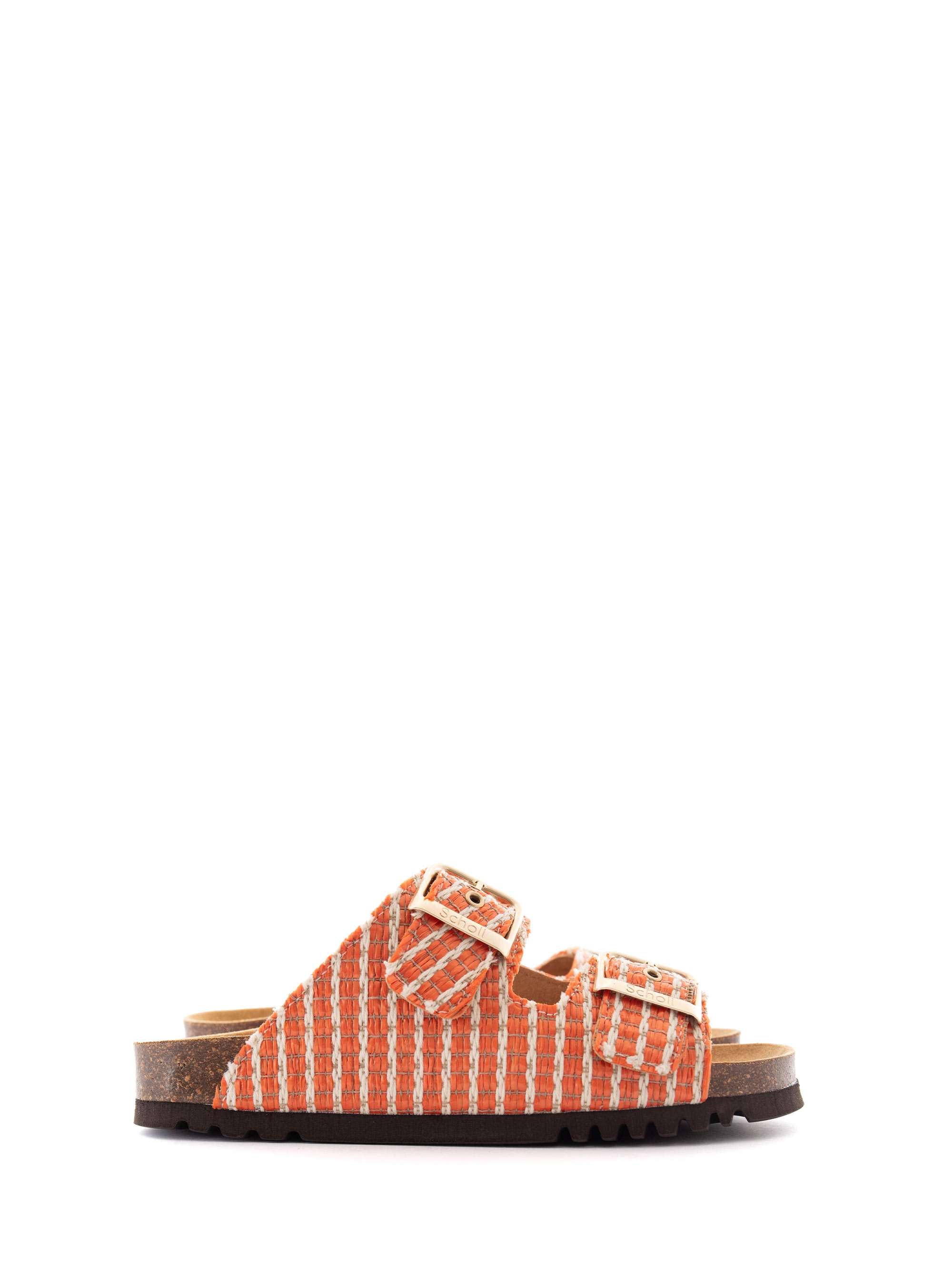 Scholl Noelle Raffia Sandals - Orange