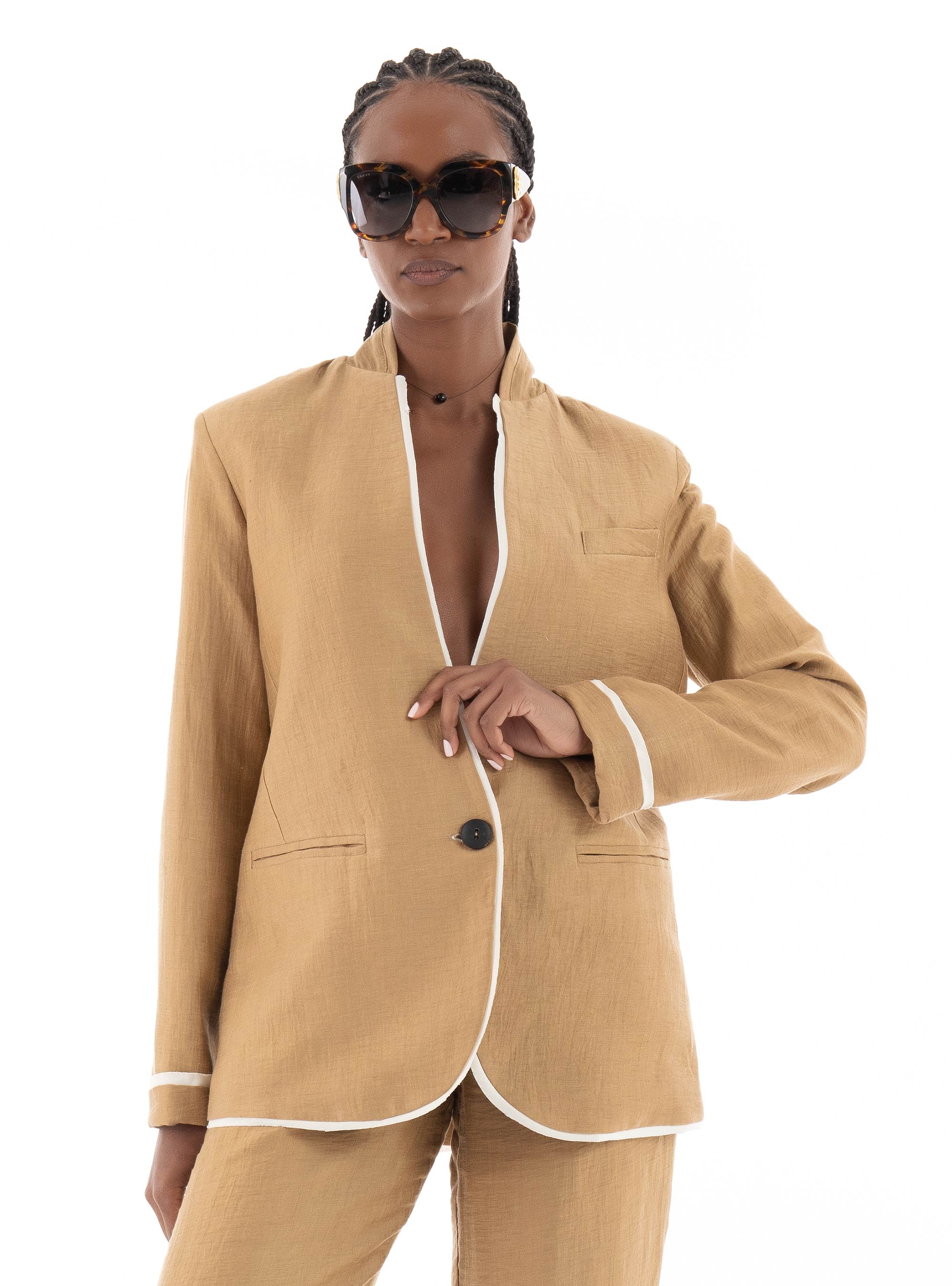 Souvenir Blazer - Dark Beige