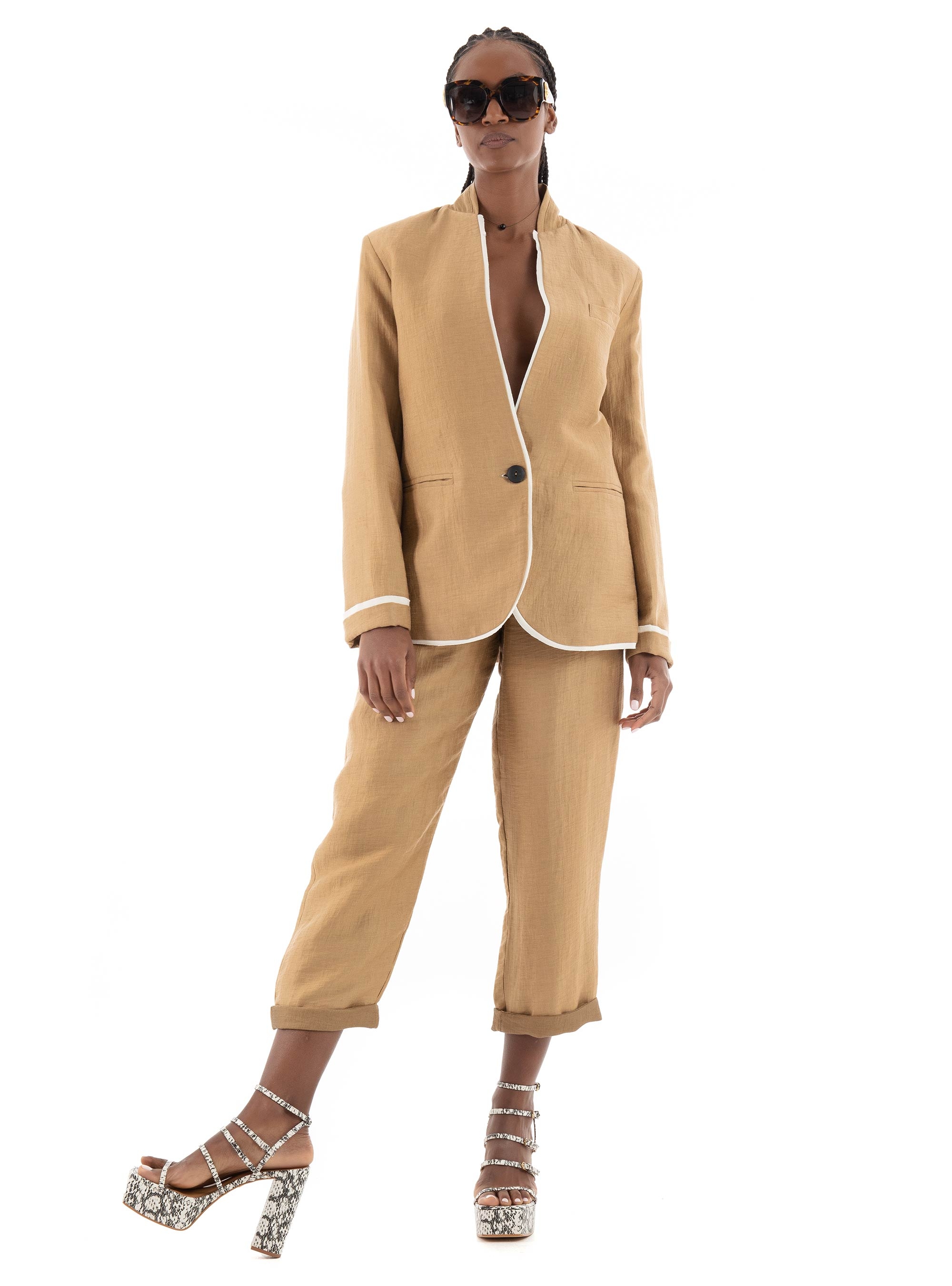 Souvenir Blazer - Dark Beige