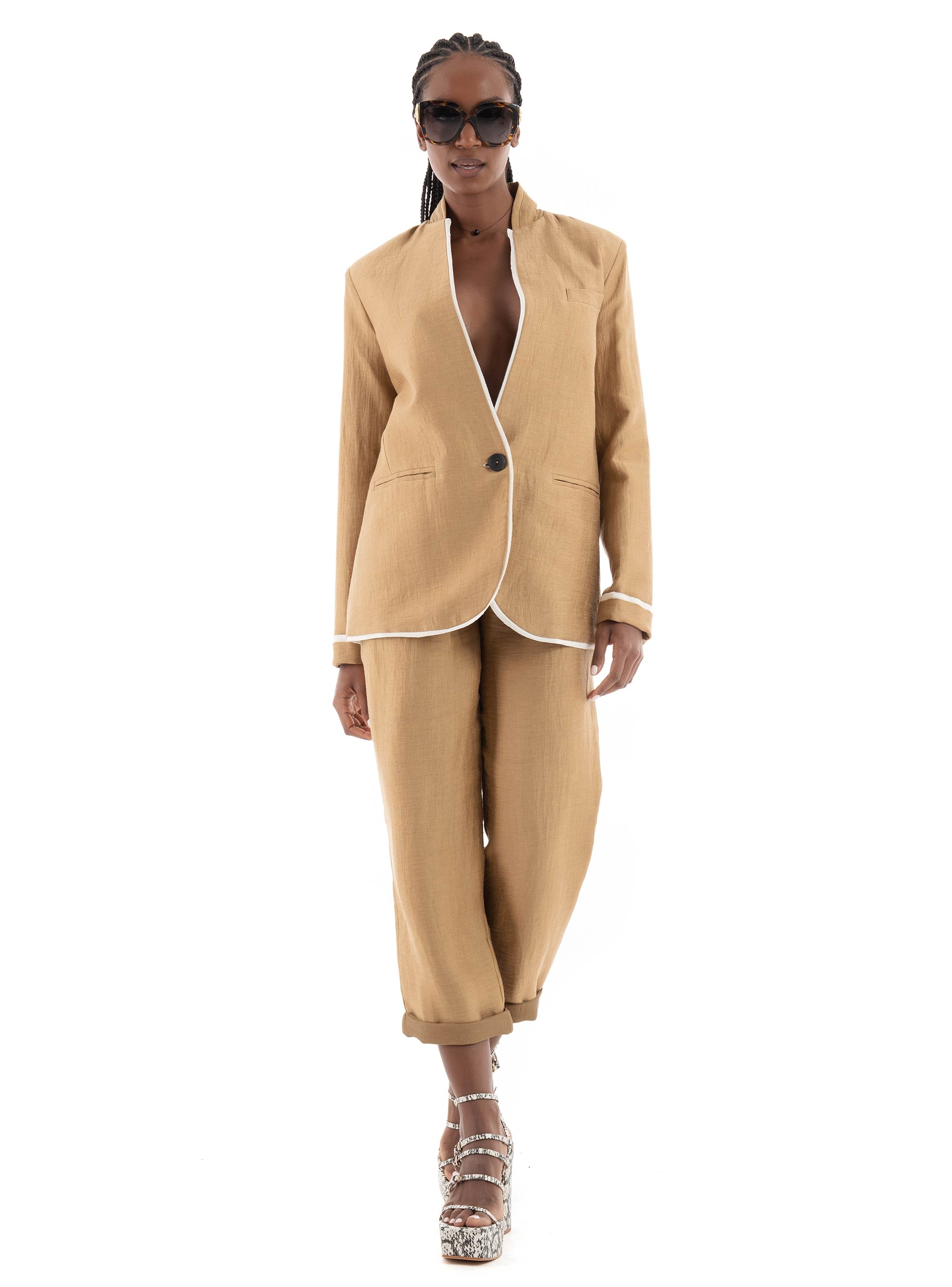 Souvenir Blazer - Dark Beige