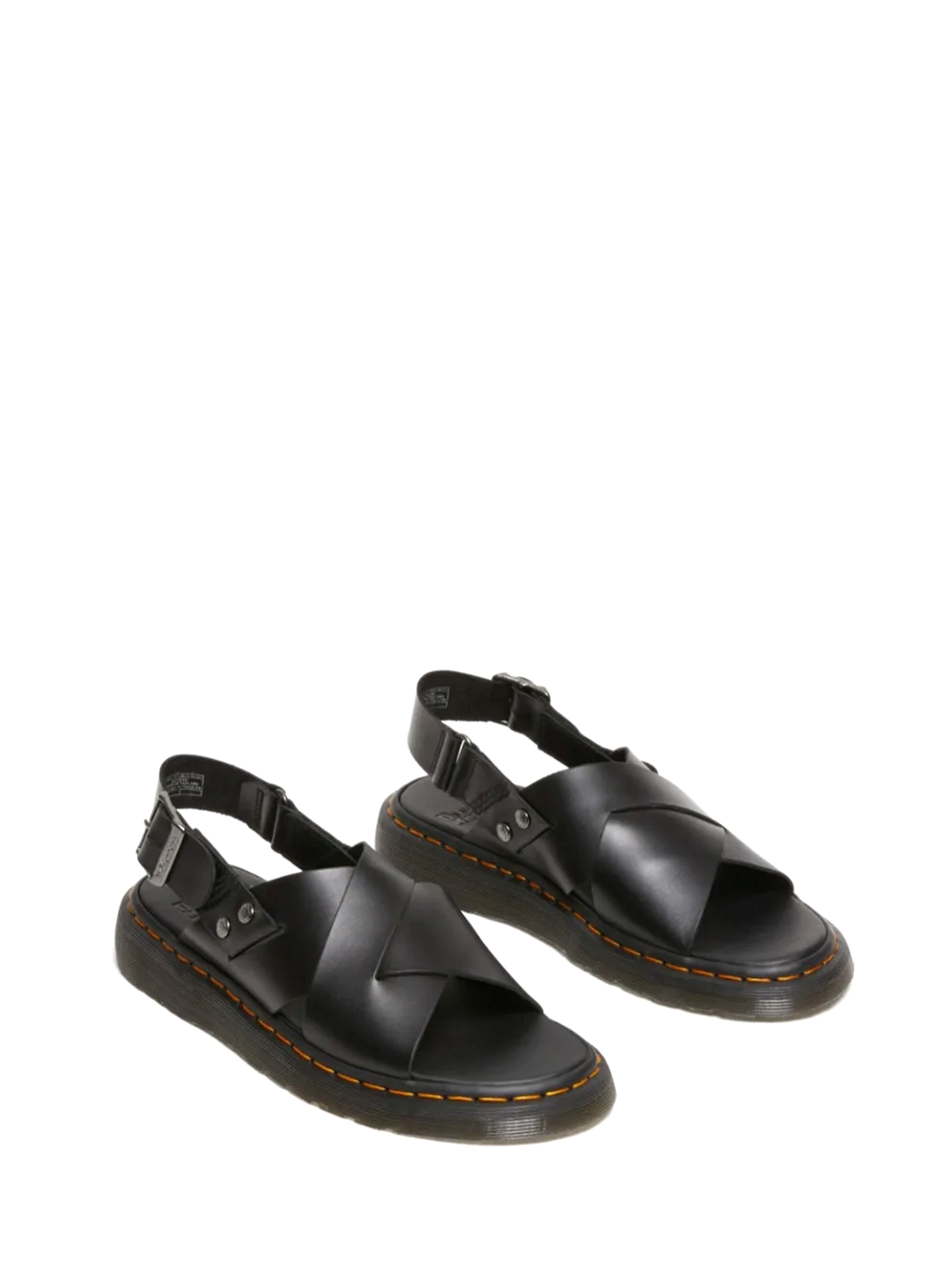 Dr Martens Zane Brandoo Leather Sandals - Black