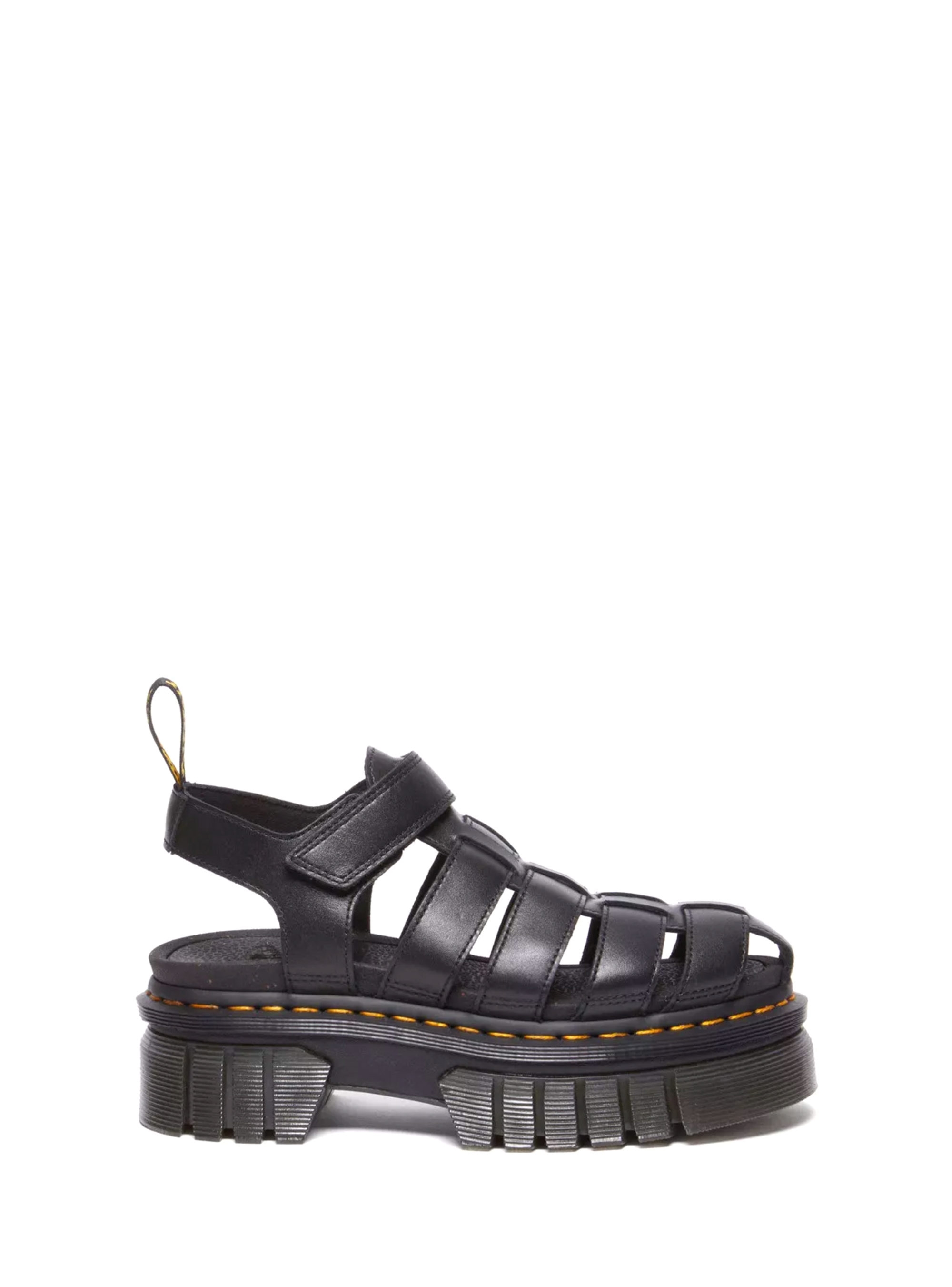 Dr Martens Ricki Fisherman Nappa Lux Leather Sandals - Black