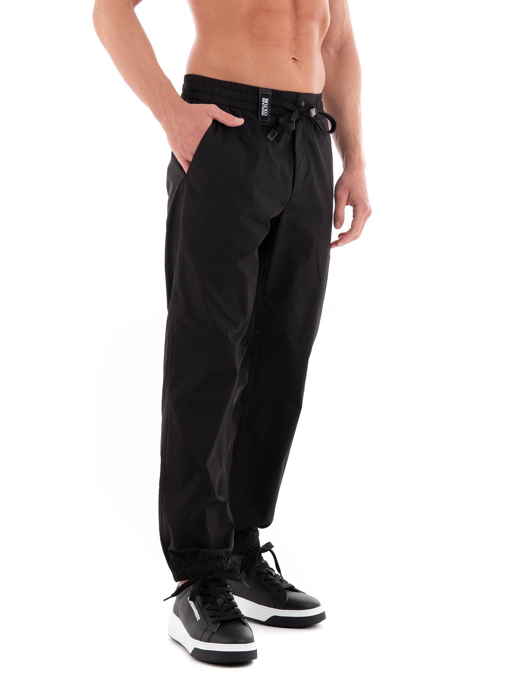Versace Jeans Couture Logo Pants - Black
