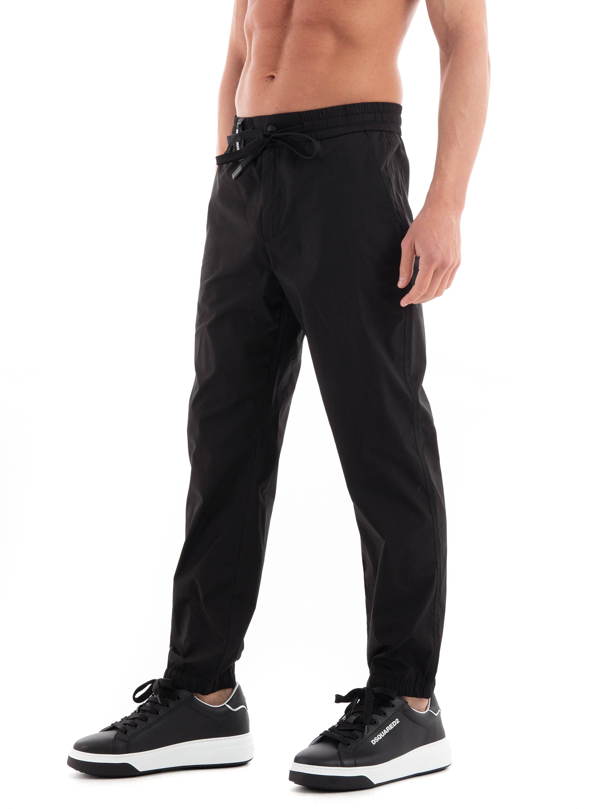 Versace Jeans Couture Logo Pants - Black