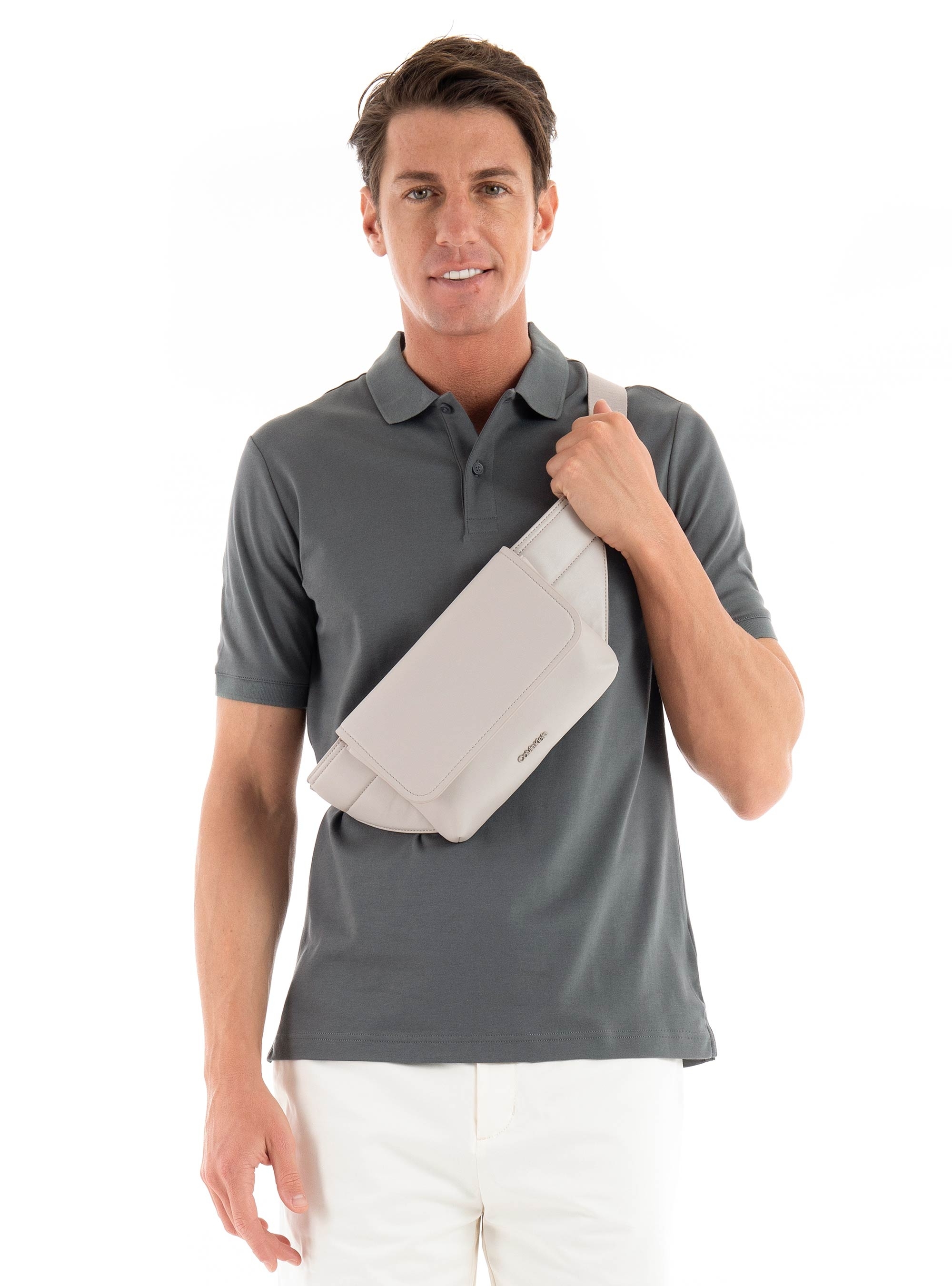 Calvin Klein Minimal Focus Waistbag - Beige