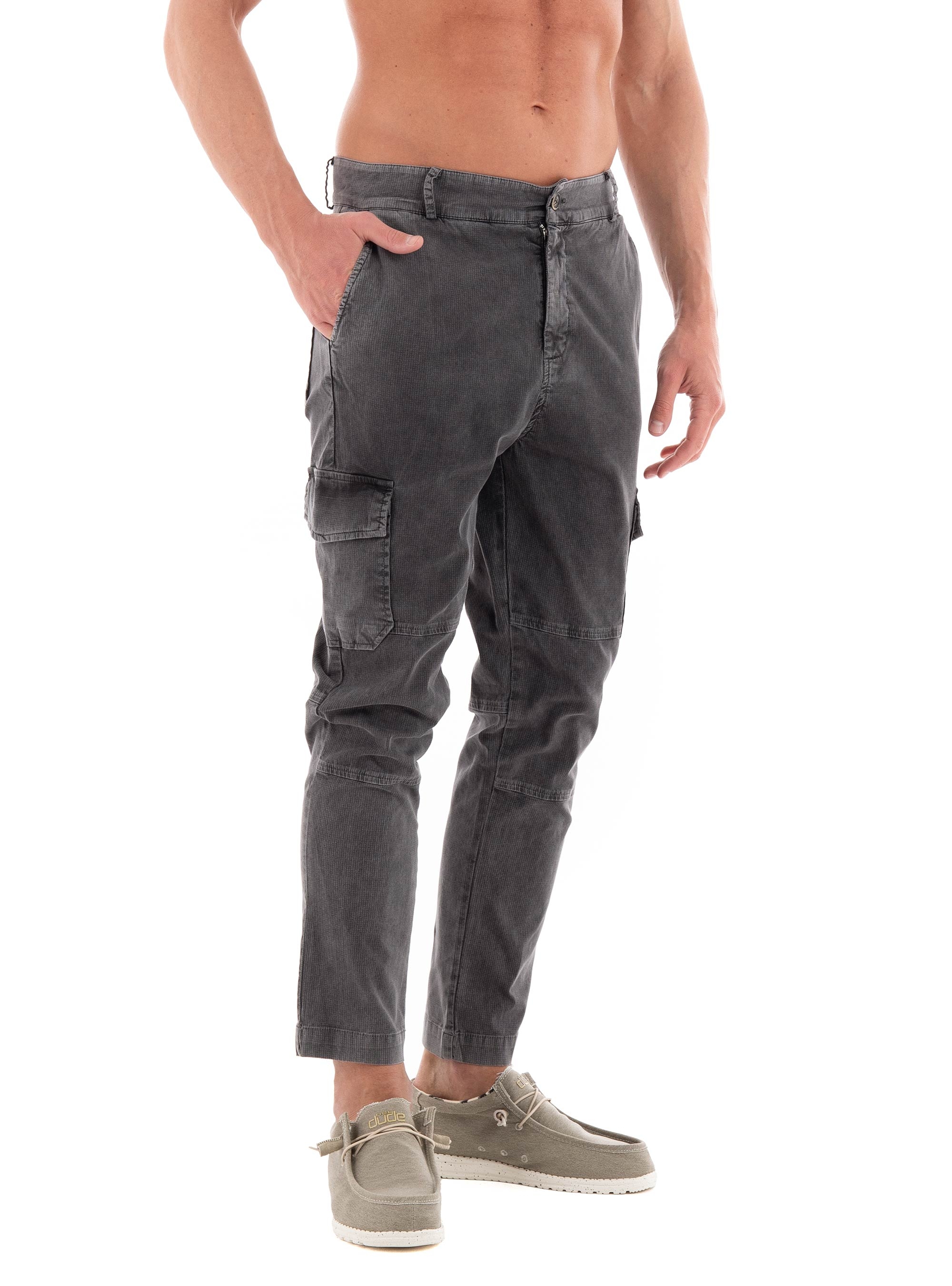 Dirty Laundry Cargo Pants - Washed Black