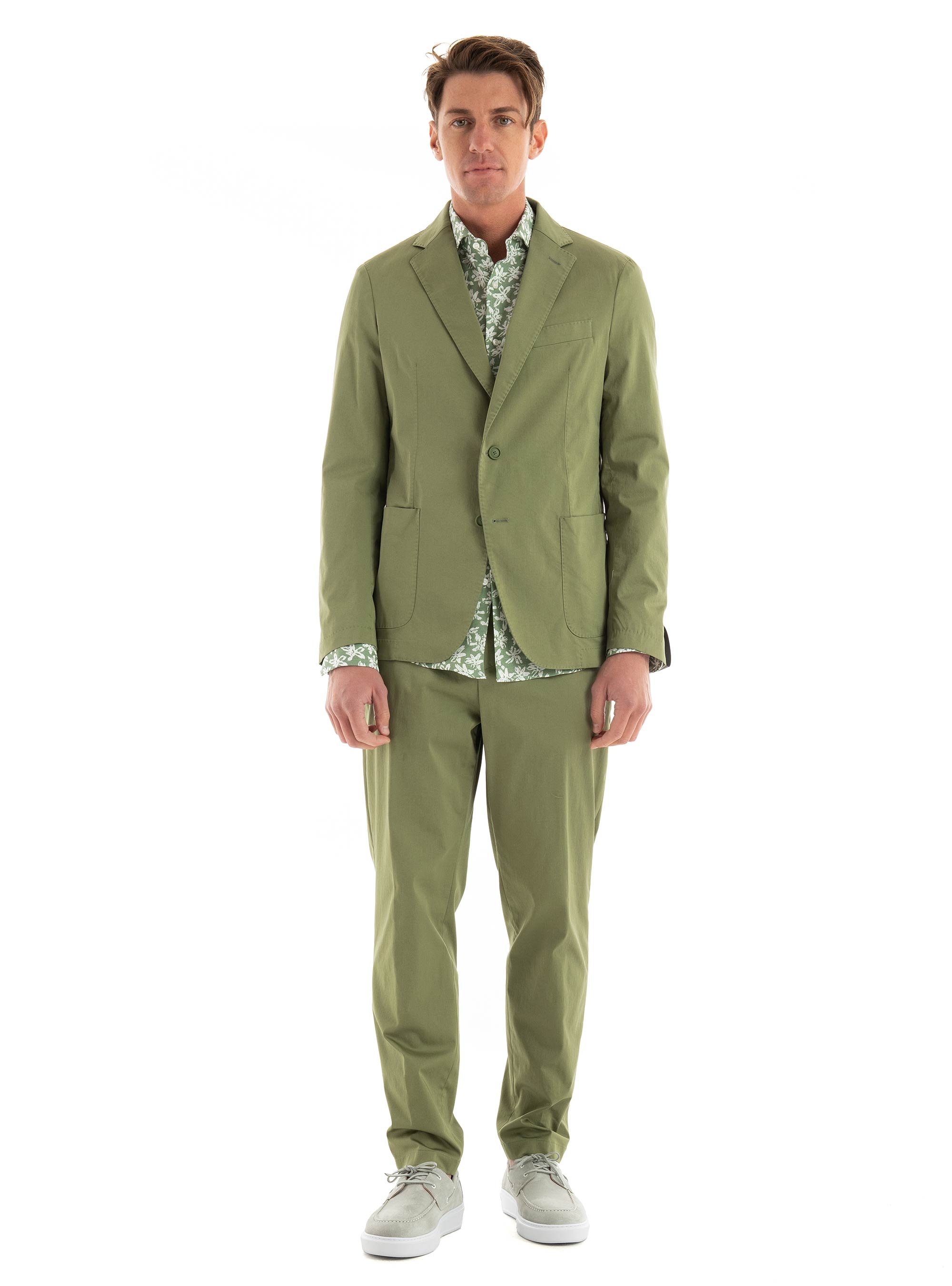 BOSS Slim Fit Blazer P-Hanry-W-242F - Dark Olive Green