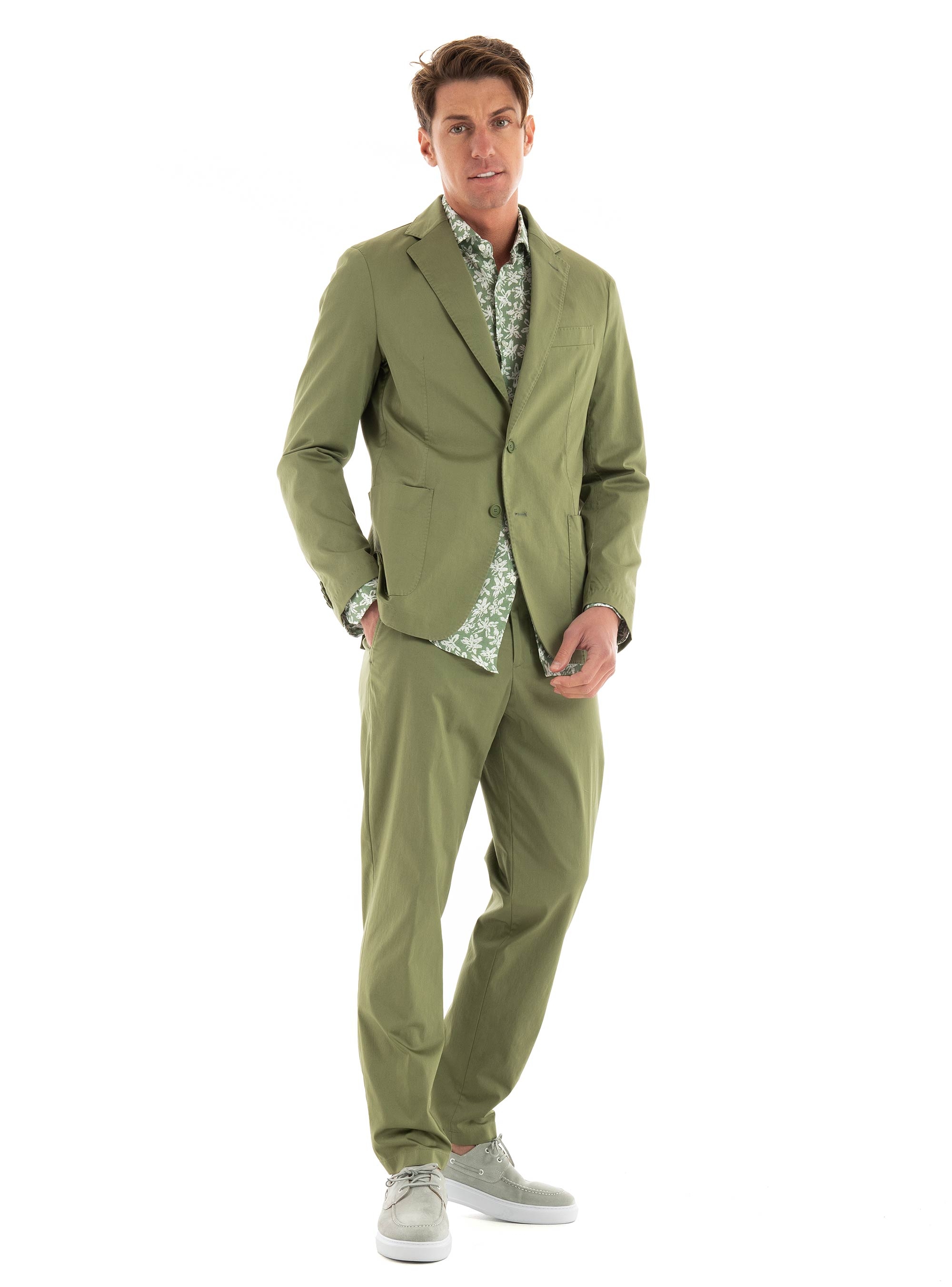 BOSS Slim Fit Blazer P-Hanry-W-242F - Dark Olive Green