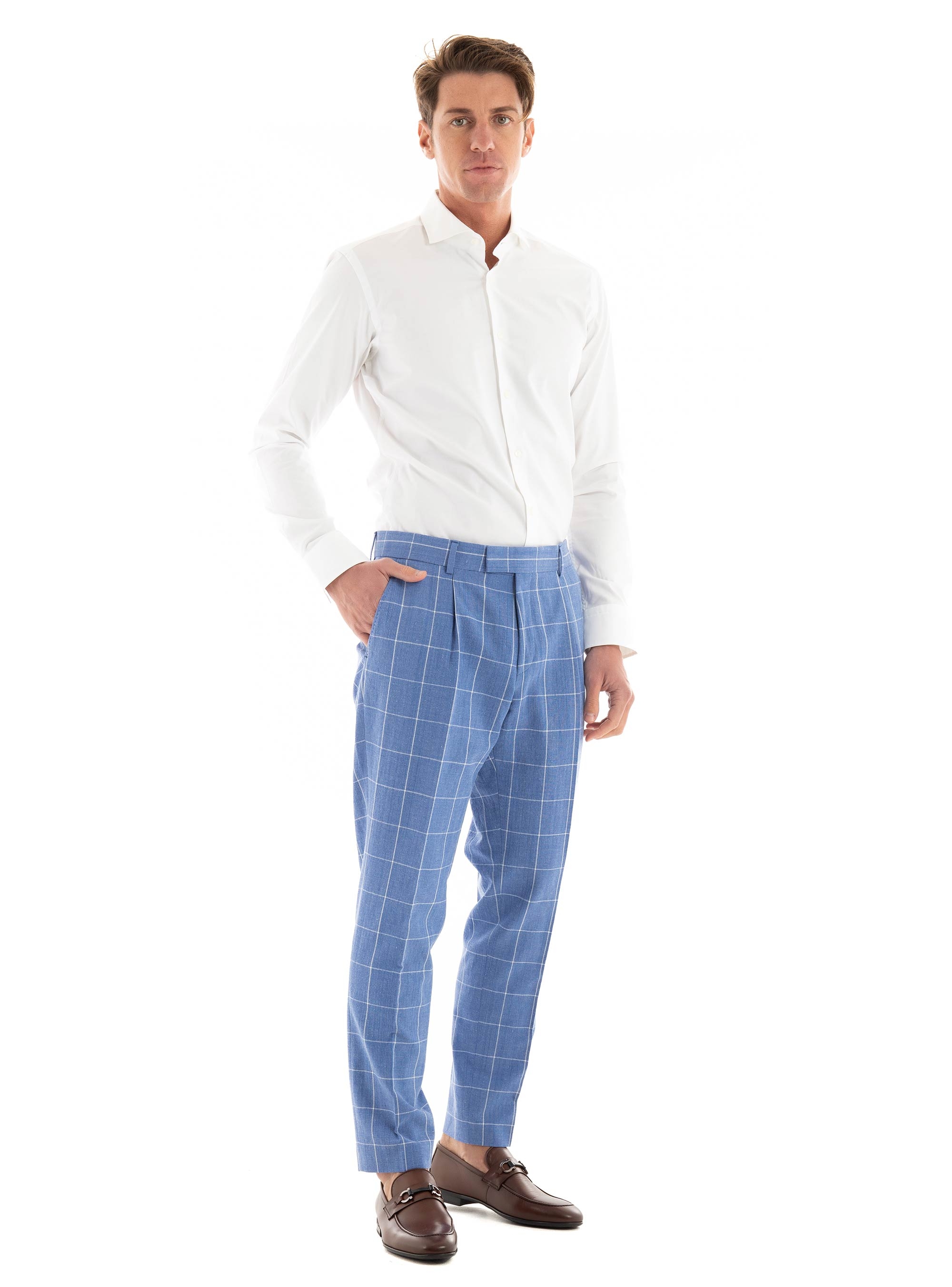 BOSS Slim Fit Suit C-Hanry-2Pcs-242 - Light Blue