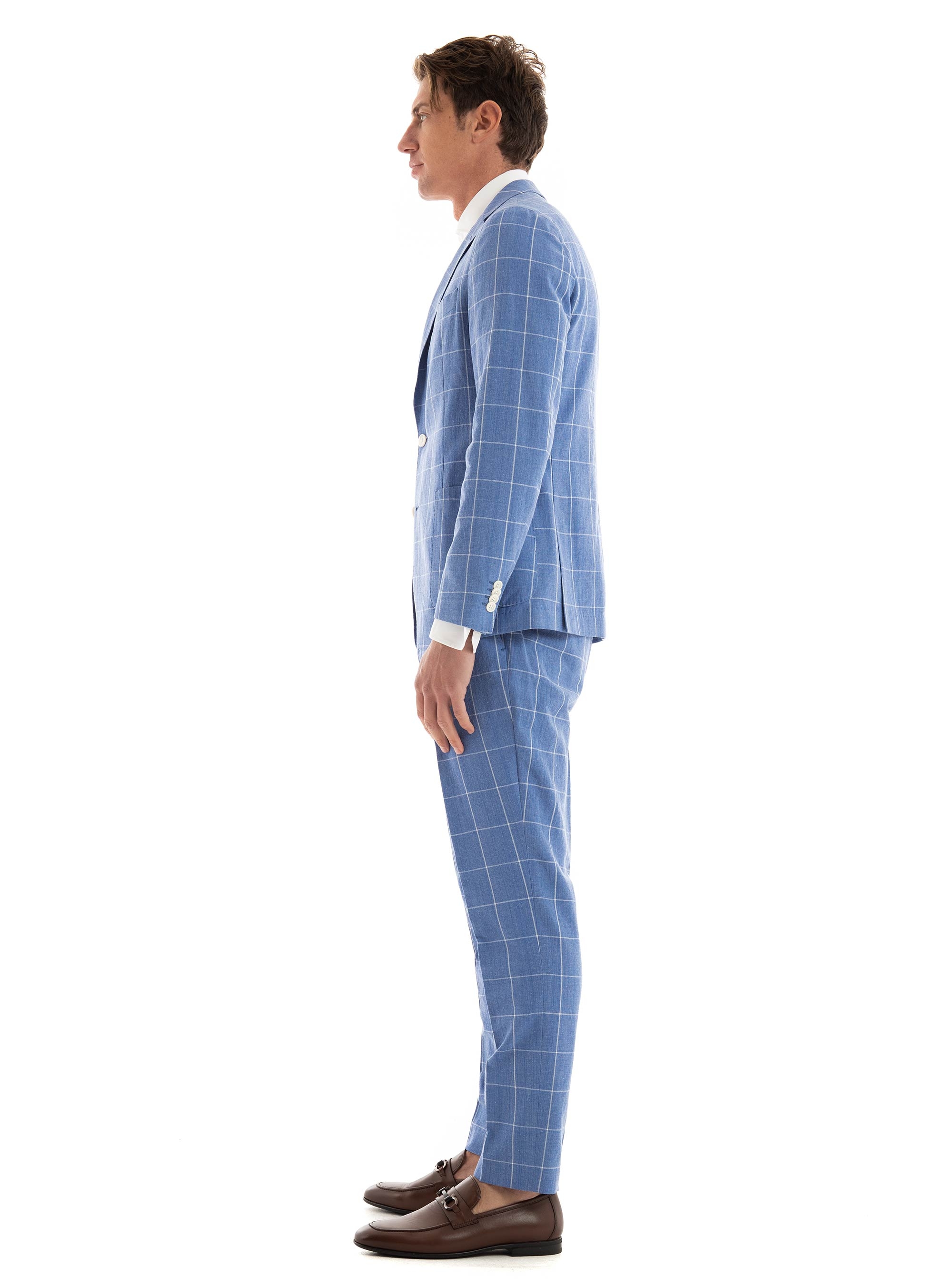 BOSS Slim Fit Suit C-Hanry-2Pcs-242 - Light Blue