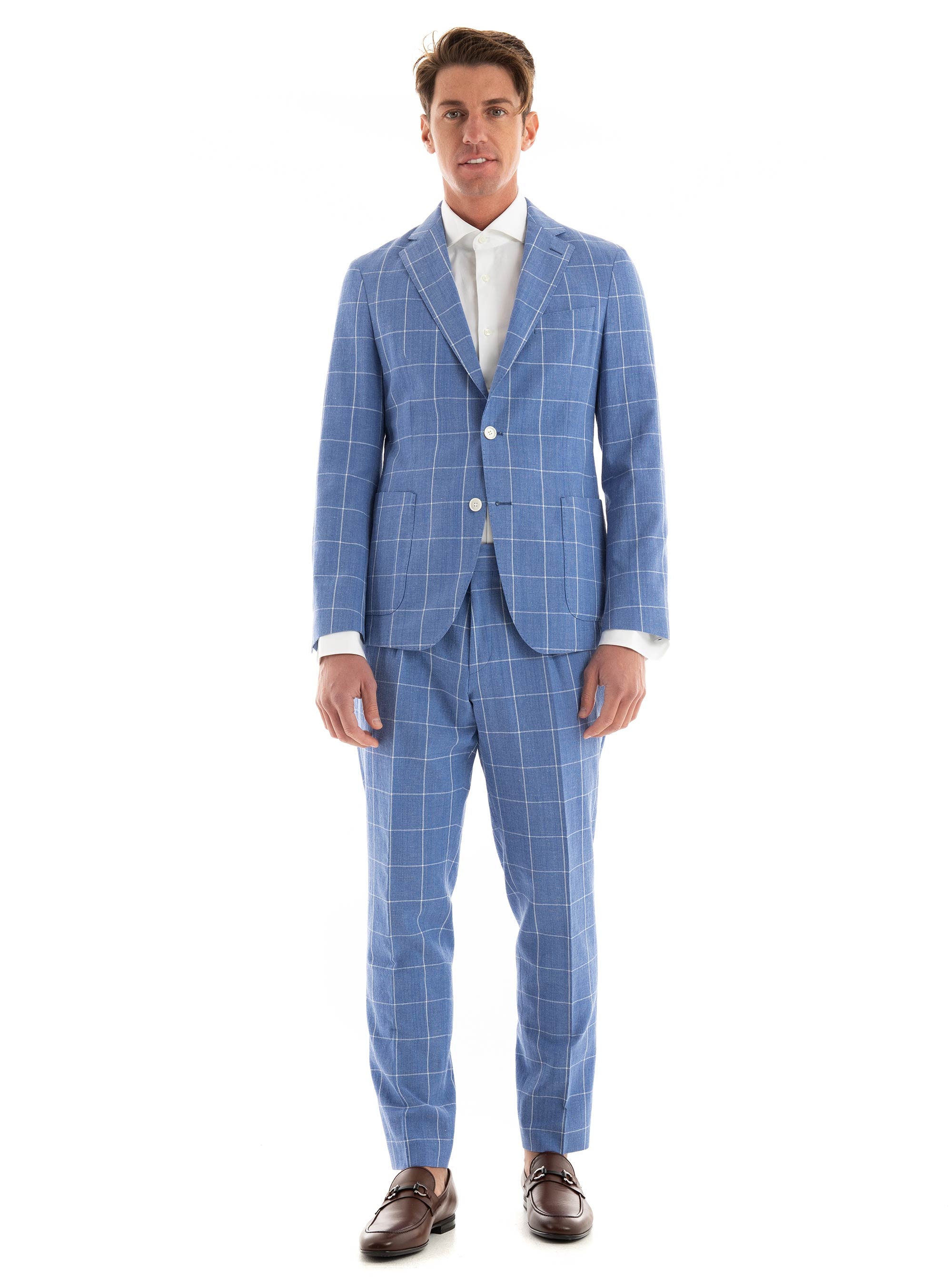 BOSS Slim Fit Suit C-Hanry-2Pcs-242 - Light Blue